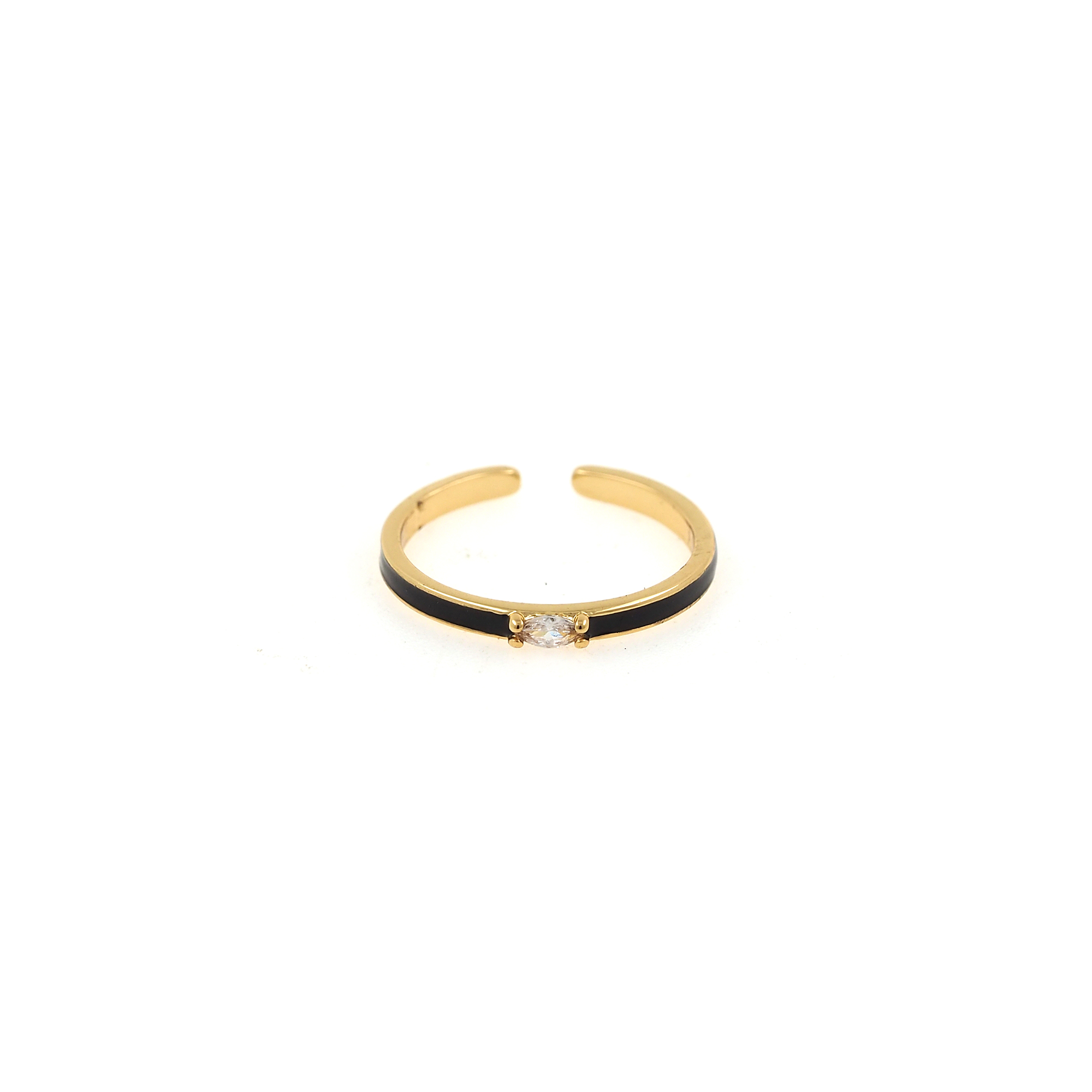 18K Gold Filled CZ Rings,Thin Ring,Enamel Ring,Adjustable Ring,Minimalist Ring,Open Ring