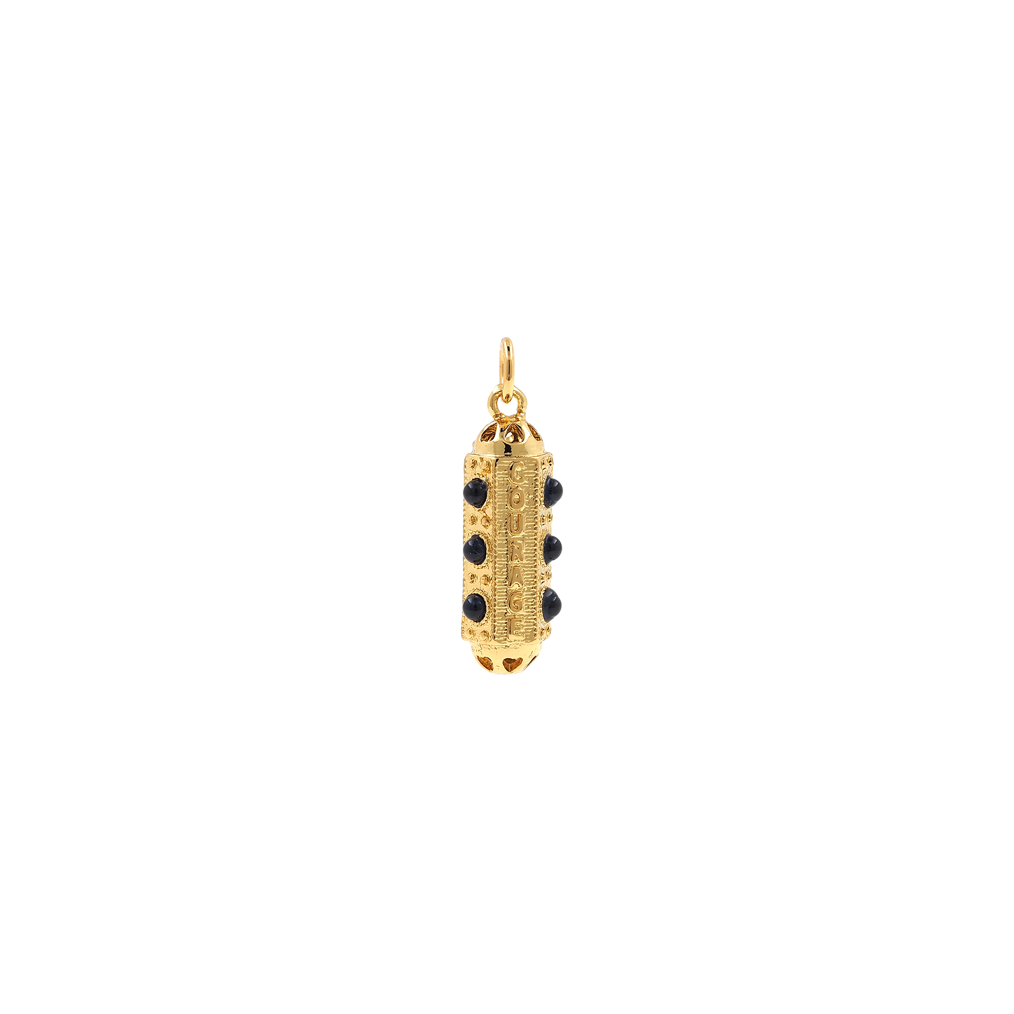 18K Gold Filled Tube Pendant,Geometric Charm Earrings Necklace for DIY Jewelry Making Supply
