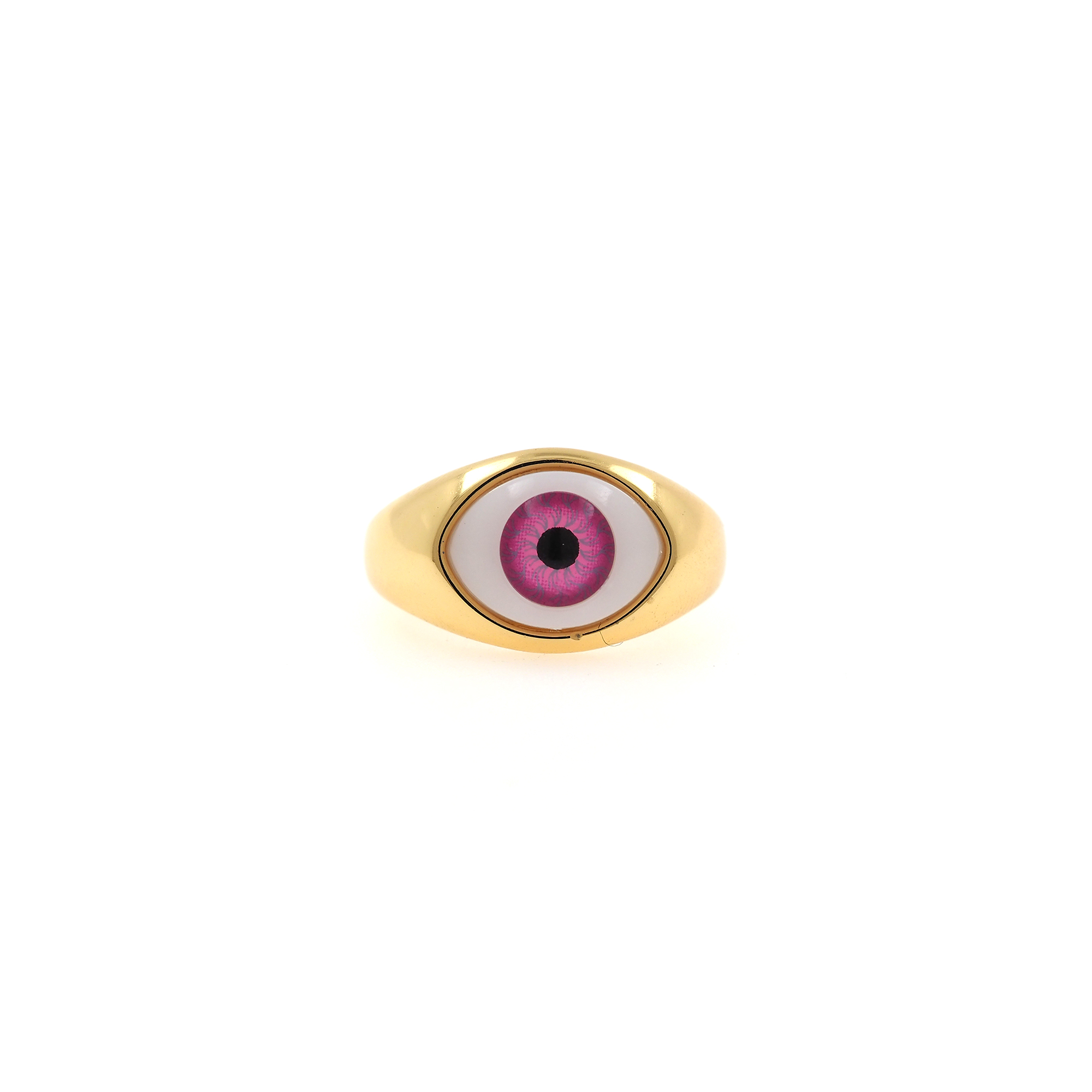 18K Gold Filled Evil Eye Rings,Adjustable Ring,Minimalist Ring,Open Ring