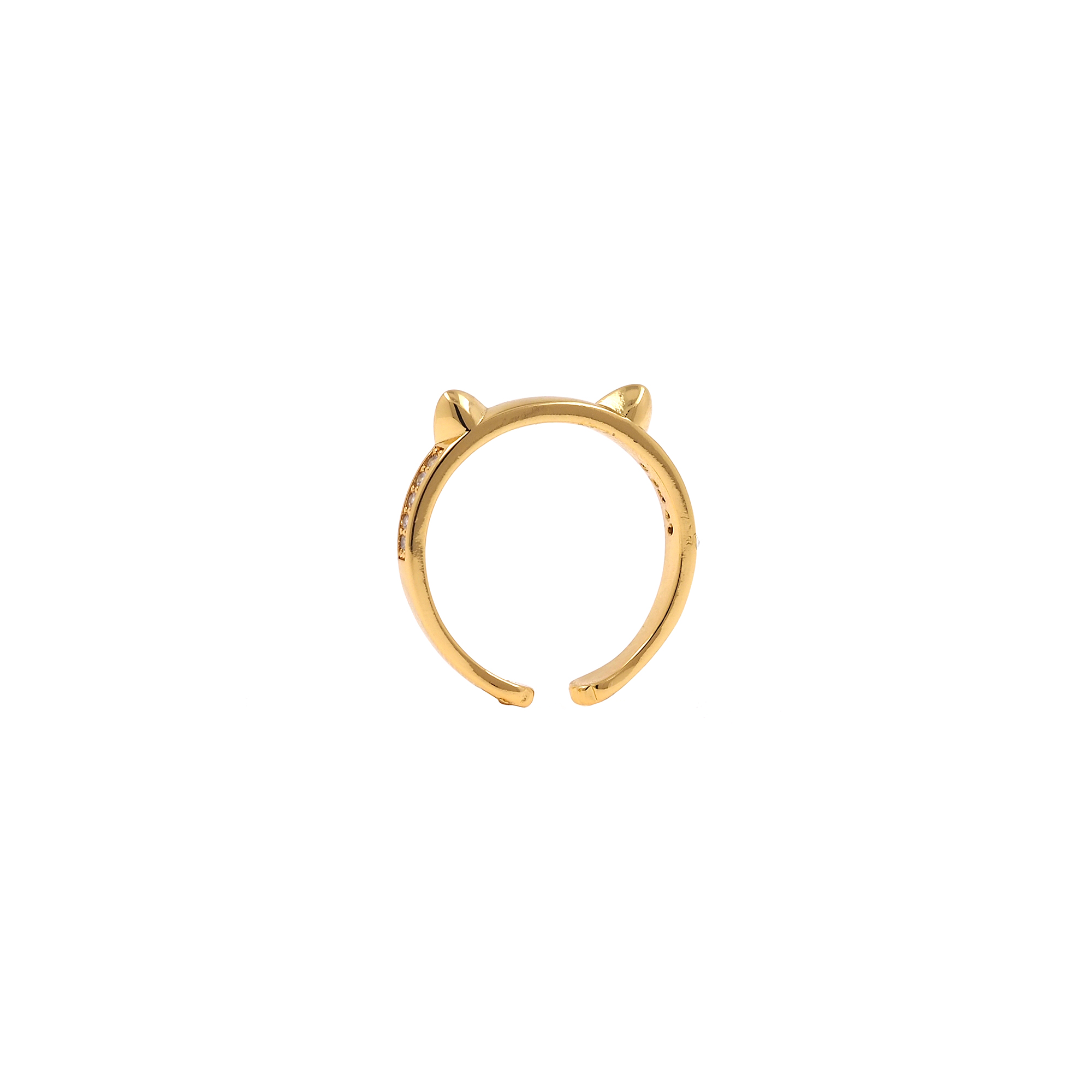 18K Gold Filled Minimalist Rings,Gold CZ Ring,Adjustable Ring,Dainty Zirconia Ring,Open Ring