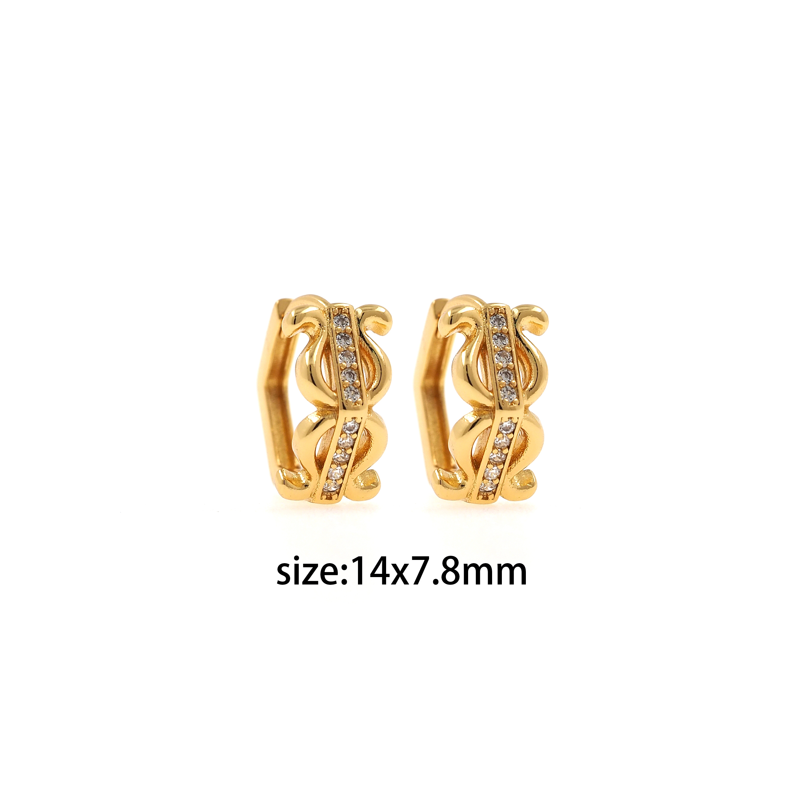 18K Gold Filled CZ Hoops Earrings,Gold Hoops,Dainty Hoops Huggie,Gold Huggies Hoop Earrings,Minimalist Earrings