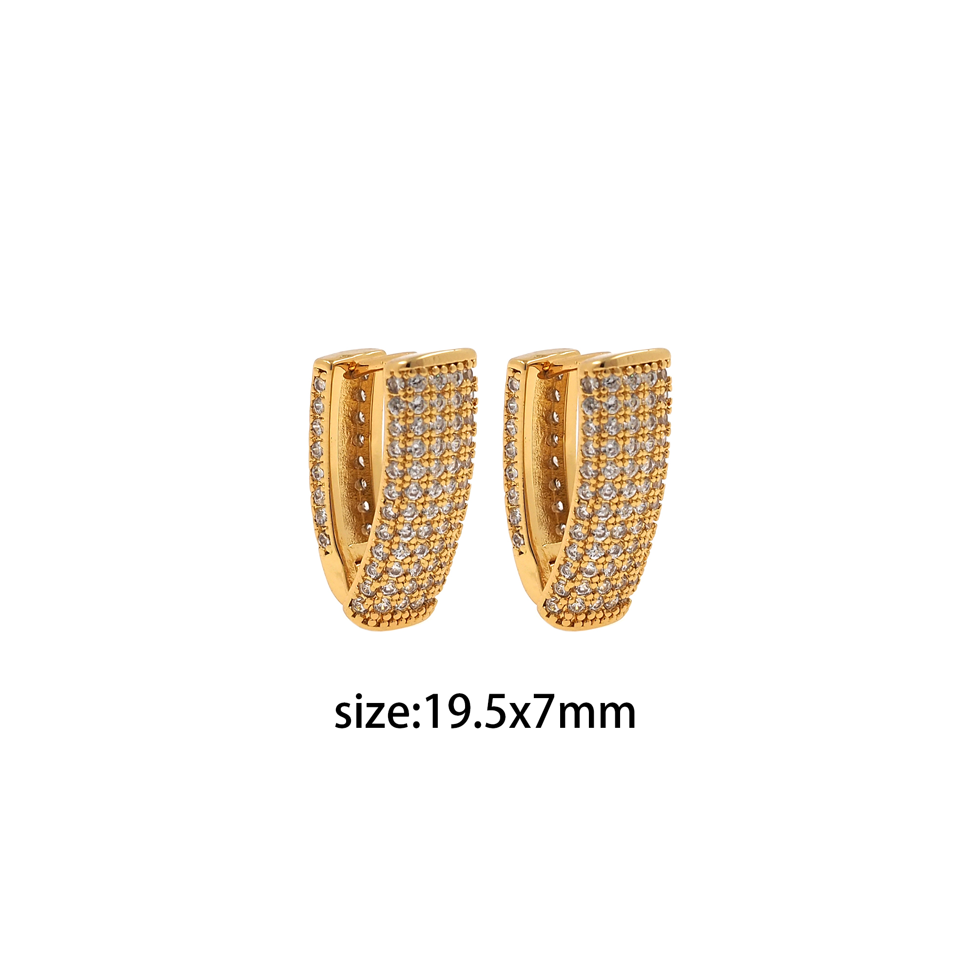 18K Gold Filled Triangle Earrings,CZ Hoops,Dainty Triangle Hoops,Minimalist Earrings,Gold Hoops
