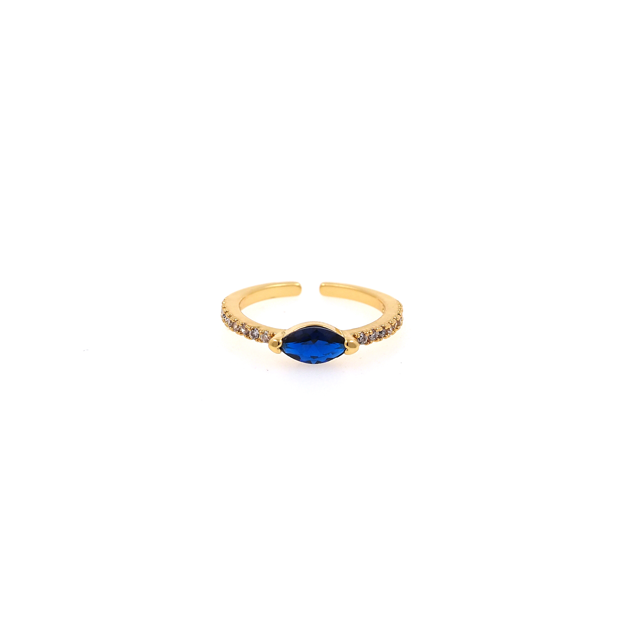 18K Gold Filled Thin Rings,Evil Eye CZ Ring,Minimalist Ring,Dainty Zirconia Ring,Adjustable Ring,Open Ring