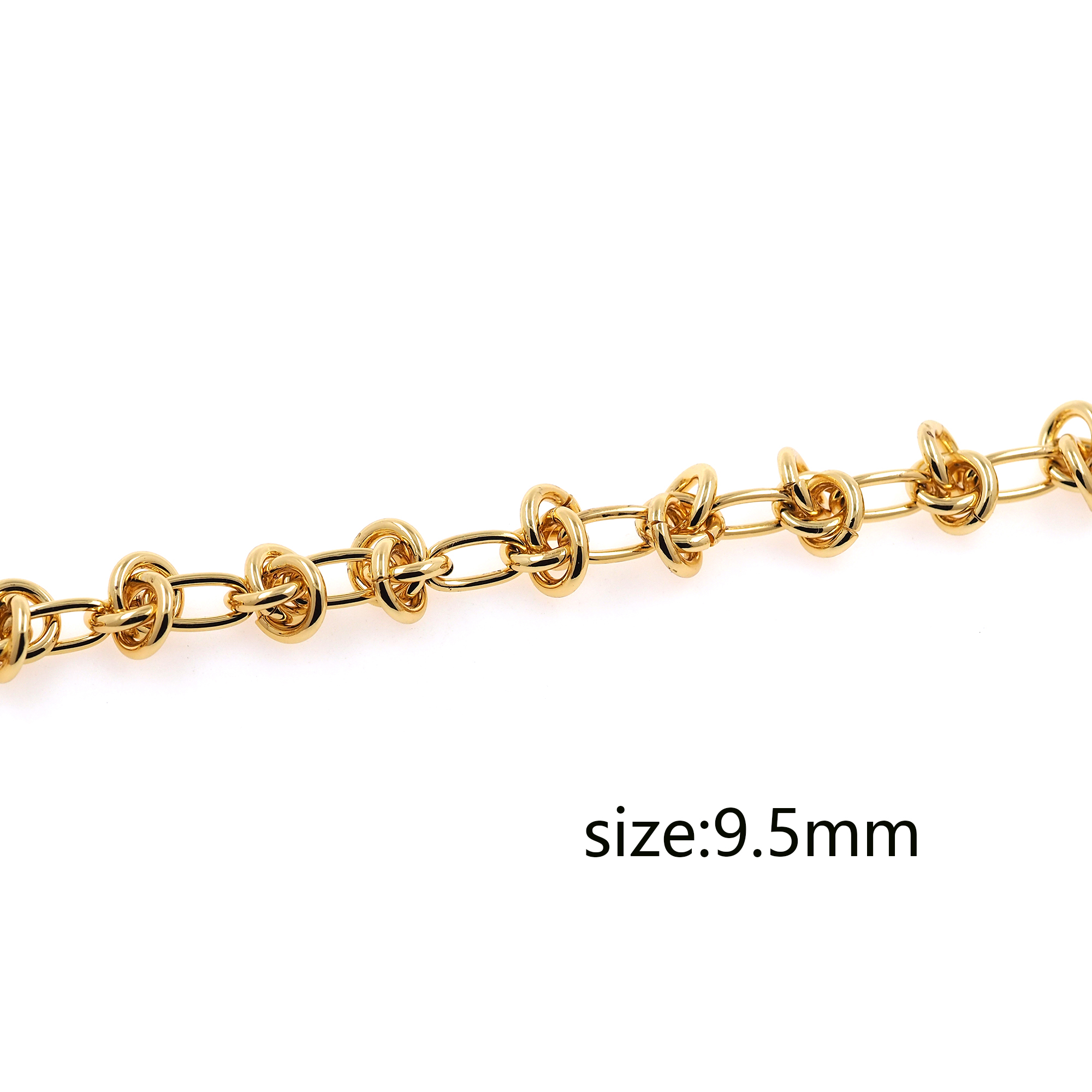 18K Gold Filled Twist Chain Necklace,Dainty Link Chain,Gold Knot Chain Necklace for Women DIY Jewelry Making Supply