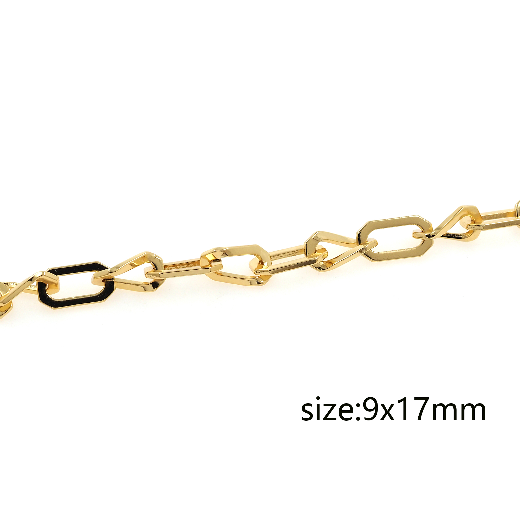 18K Gold Filled Twist Chain Necklace,Dainty Link Chain,Gold Knot Chain Necklace for Women DIY Jewelry Making Supply