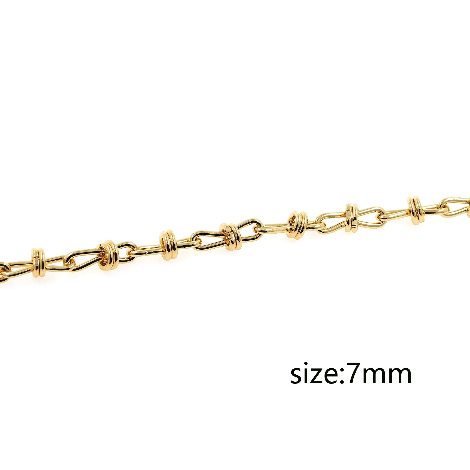 18K Gold Filled Twist Chain Necklace,Dainty Link Chain,Gold Knot Chain Necklace for Women DIY Jewelry Making Supply