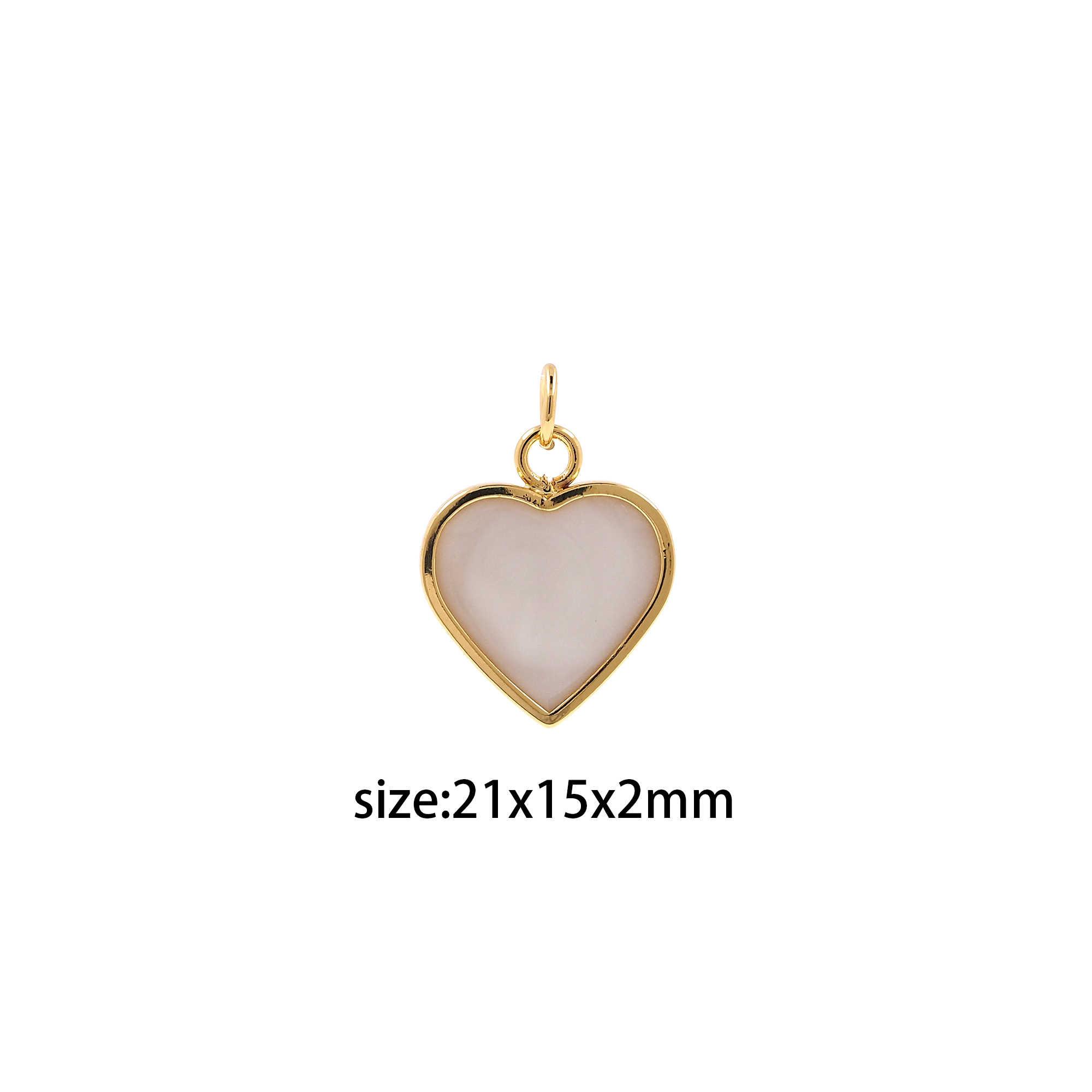 Colorful Enamel Heart Pendant,18K Gold Filled Tiny Heart Charm Earrings Necklace for DIY Jewelry Making Supply