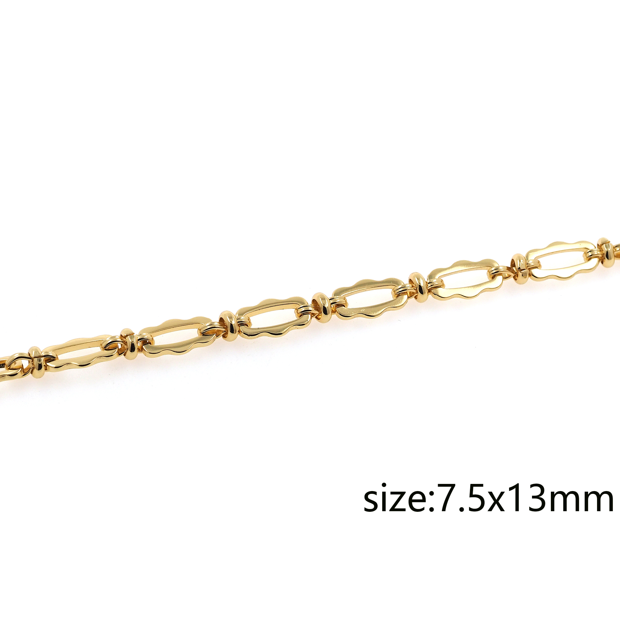 18K Gold Filled Twist Chain Necklace,Dainty Link Chain,Gold Knot Chain Necklace for Women DIY Jewelry Making Supply