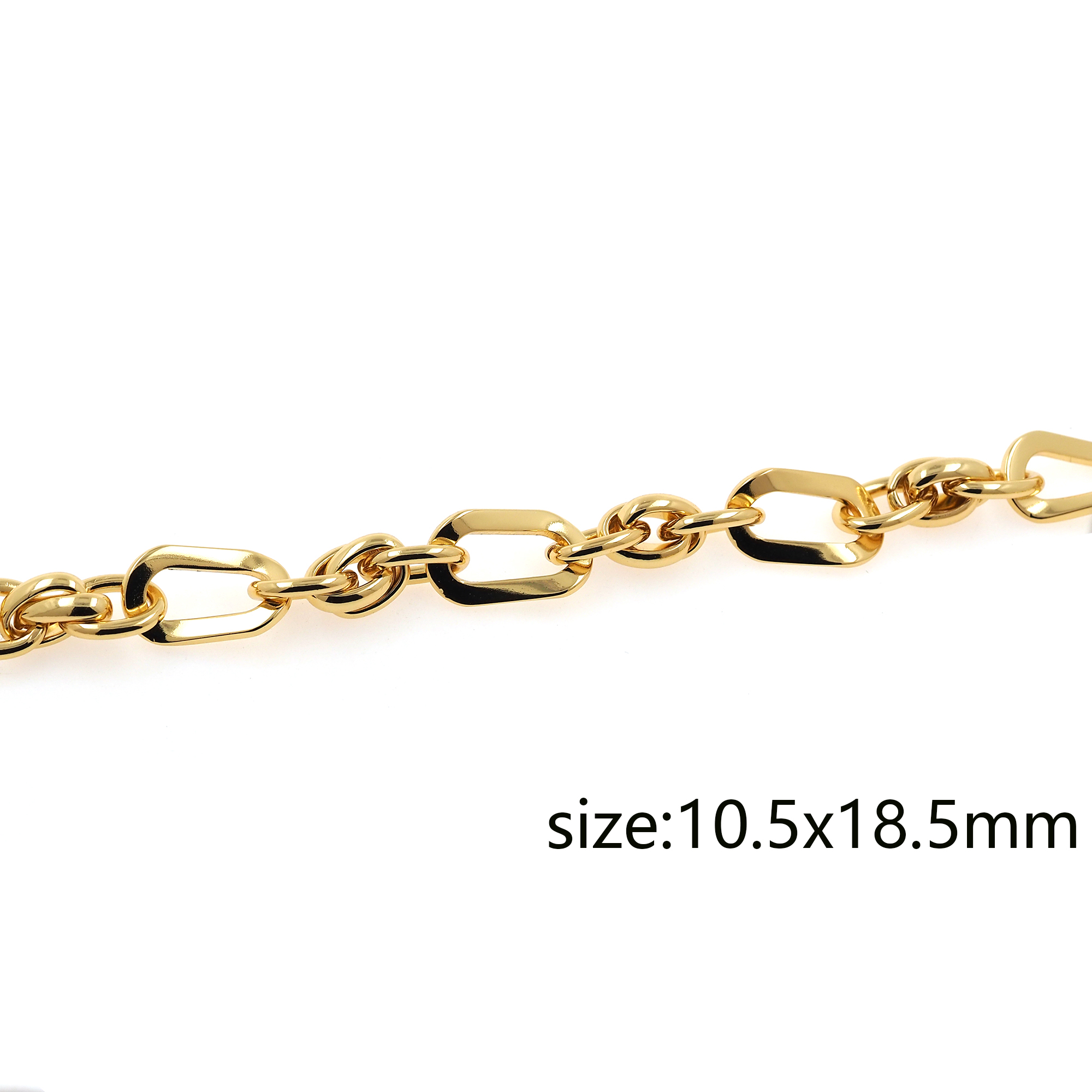 18K Gold Filled Twist Chain Necklace,Dainty Link Chain,Gold Knot Chain Necklace for Women DIY Jewelry Making Supply