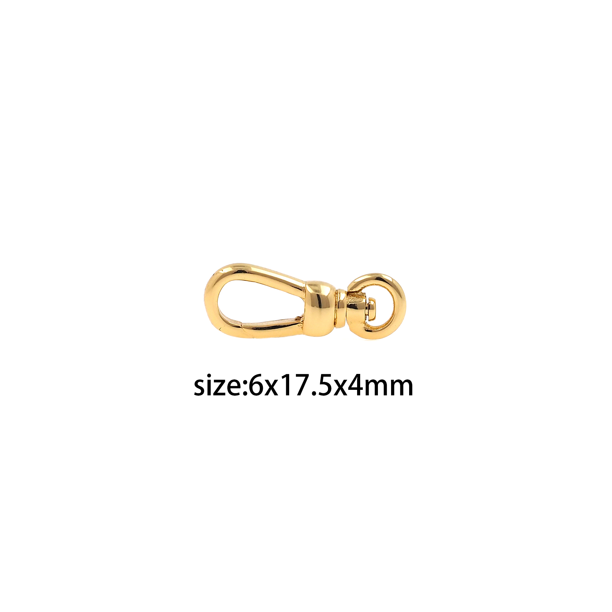 18K Gold Filled Lobster Clasp,Swivel Clasp,Carabiner Clasp Lock for DIY Jewelry Necklace Bracelet