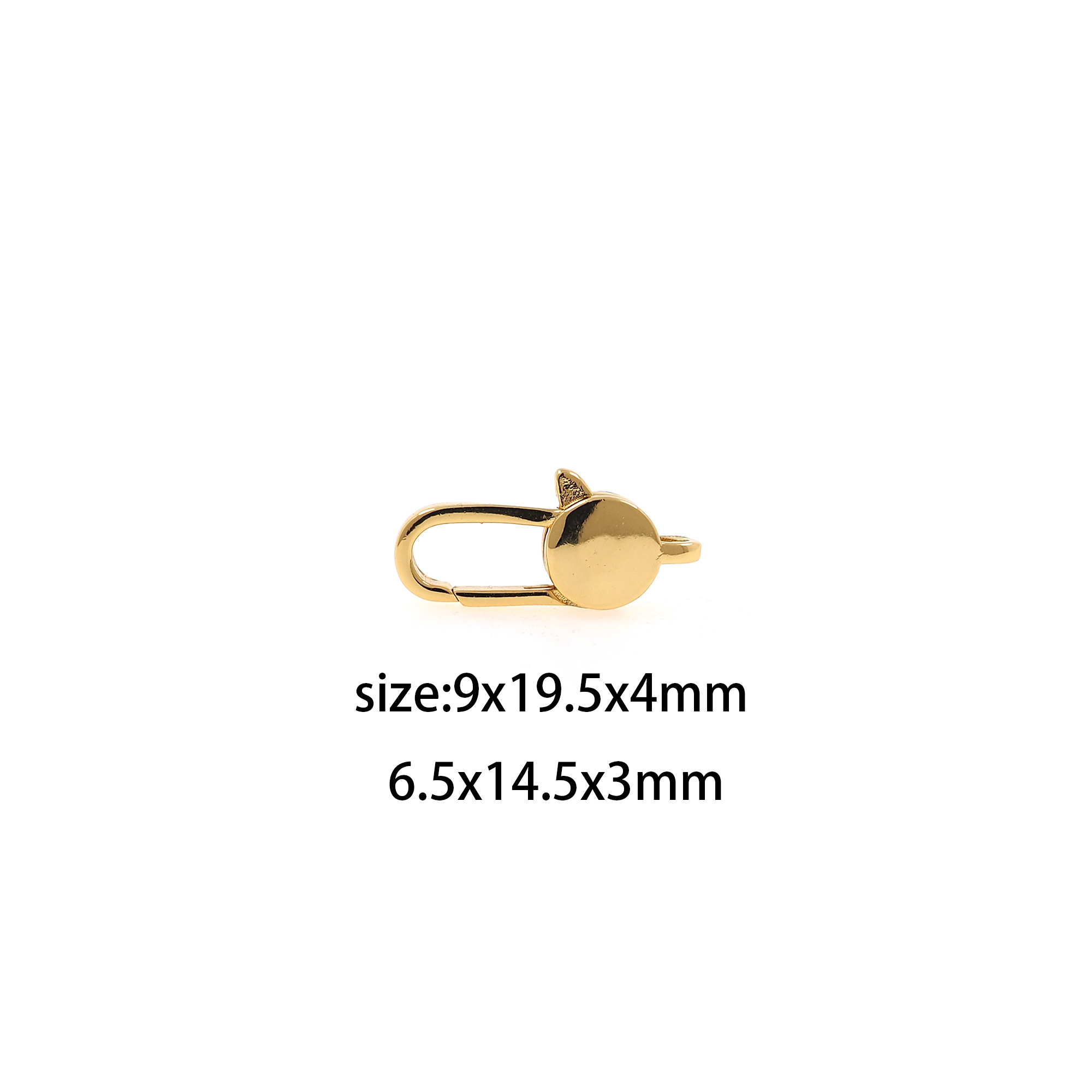 18K Gold Filled Lobster Clasp,Claw Clasp Lock,Spring Buckle for DIY Jewelry Necklace Bracelet