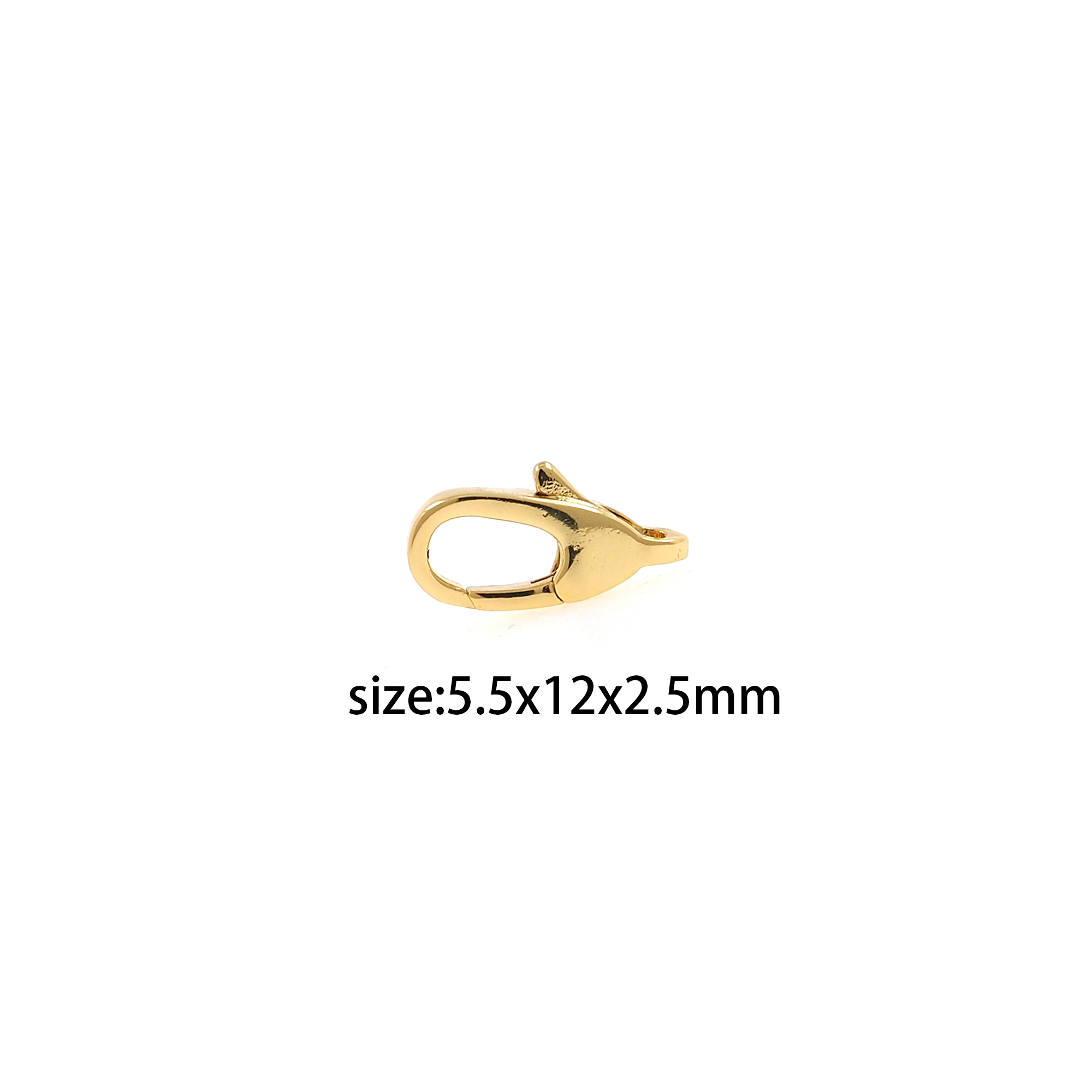 18K Gold Filled Lobster Clasp,Lobster Clasp Lock,Lobster Spring Buckle for DIY Jewelry Necklace Bracelet