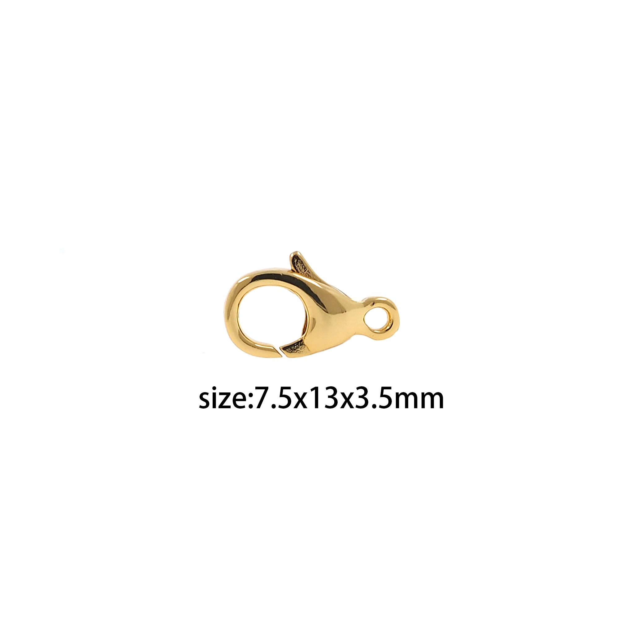18K Gold Filled Lobster Clasp,Claw Clasp Lock,Spring Buckle for DIY Jewelry Necklace Bracelet