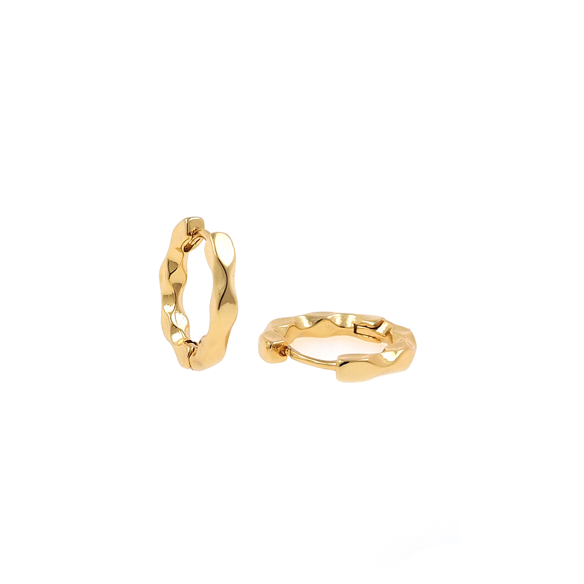 18K Gold Filled Heart Hoop Earrings,Dainty Zirconia Earrings,Gold Hoops,Dainty CZ Hoops Huggie