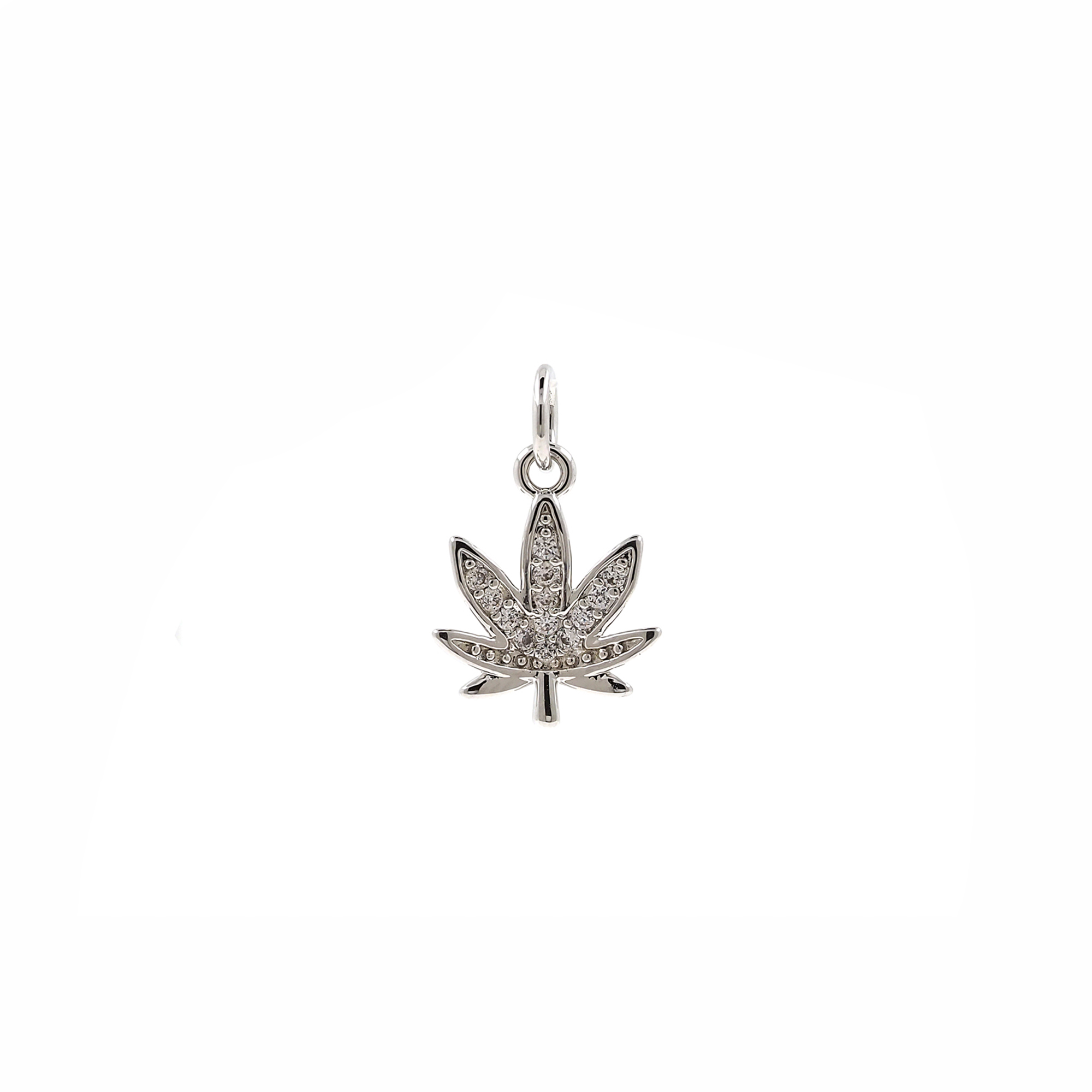 18K Gold Filled Maple Leaf Pendant,Leaf Charm,CZ Micro Pave Maple Leaf Charm Earrings Necklace for DIY Jewelry Making Supply