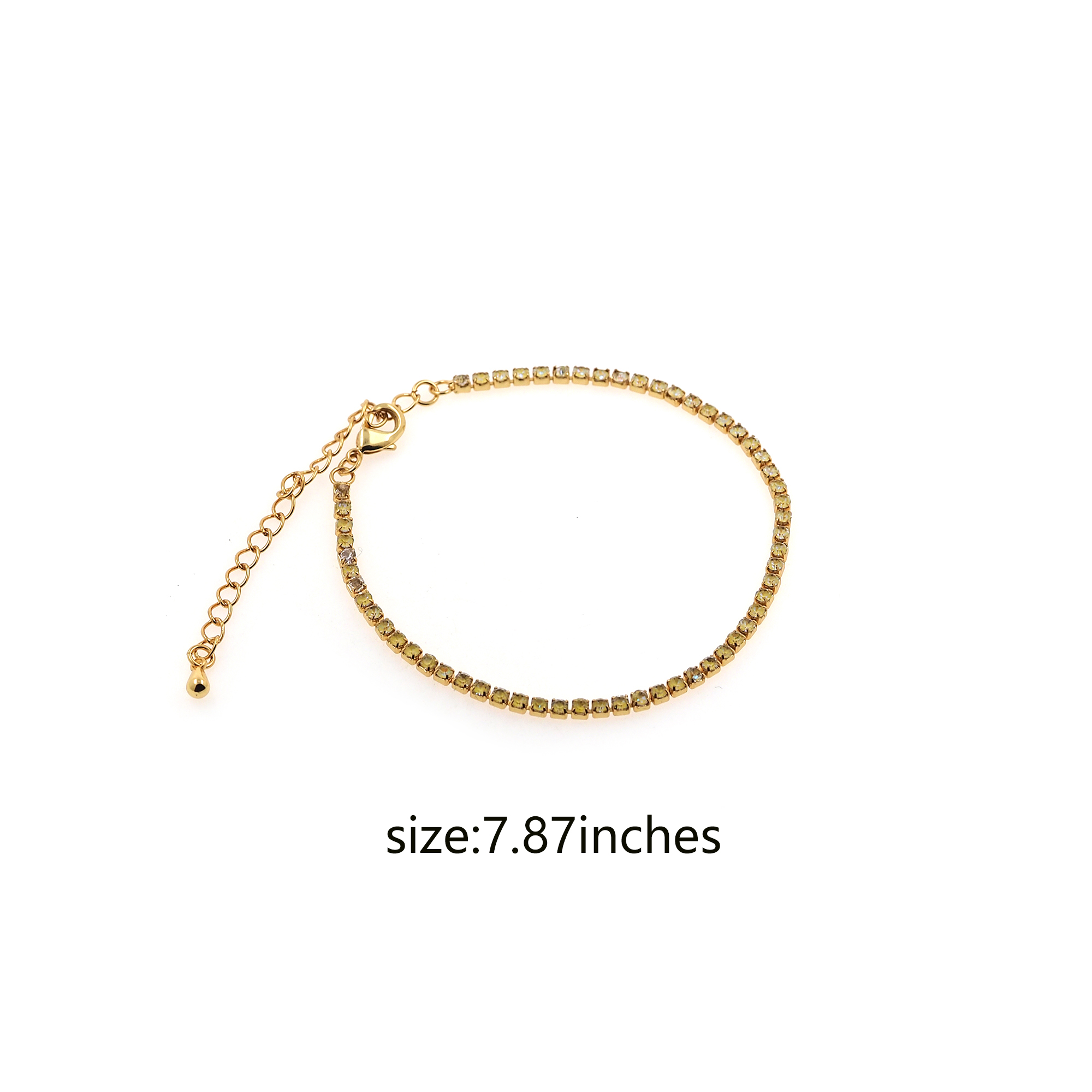 18K Gold Filled Zirconia Bracelet,Everyday Bracelet,Tennis Bracelet,Adjustable Bracelet,Ladies Bracelet,Gift For Her