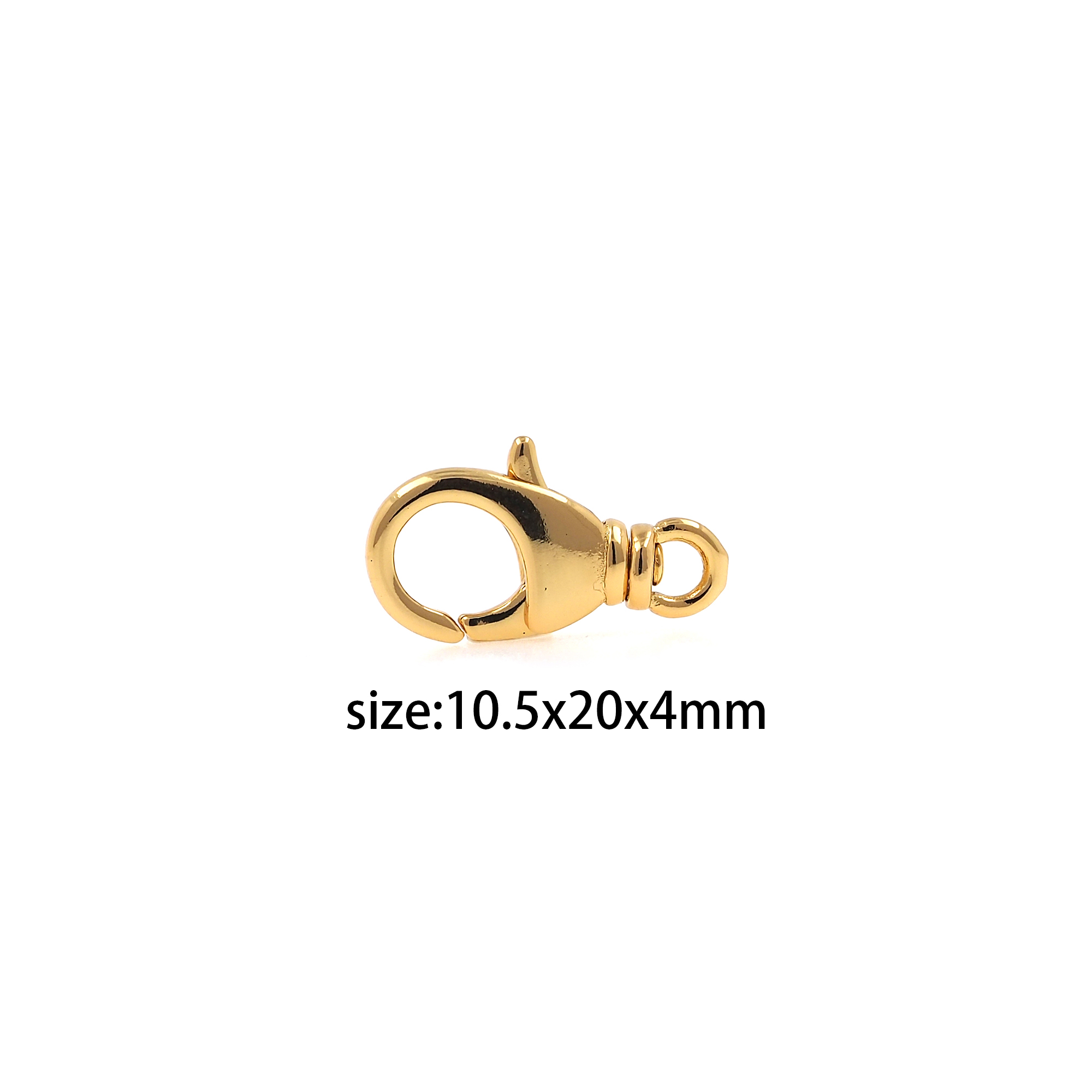 18K Gold Filled Lobster Clasp,Swivel Clasp,Spring Claw Clasp Lock for DIY Jewelry Necklace Bracelet