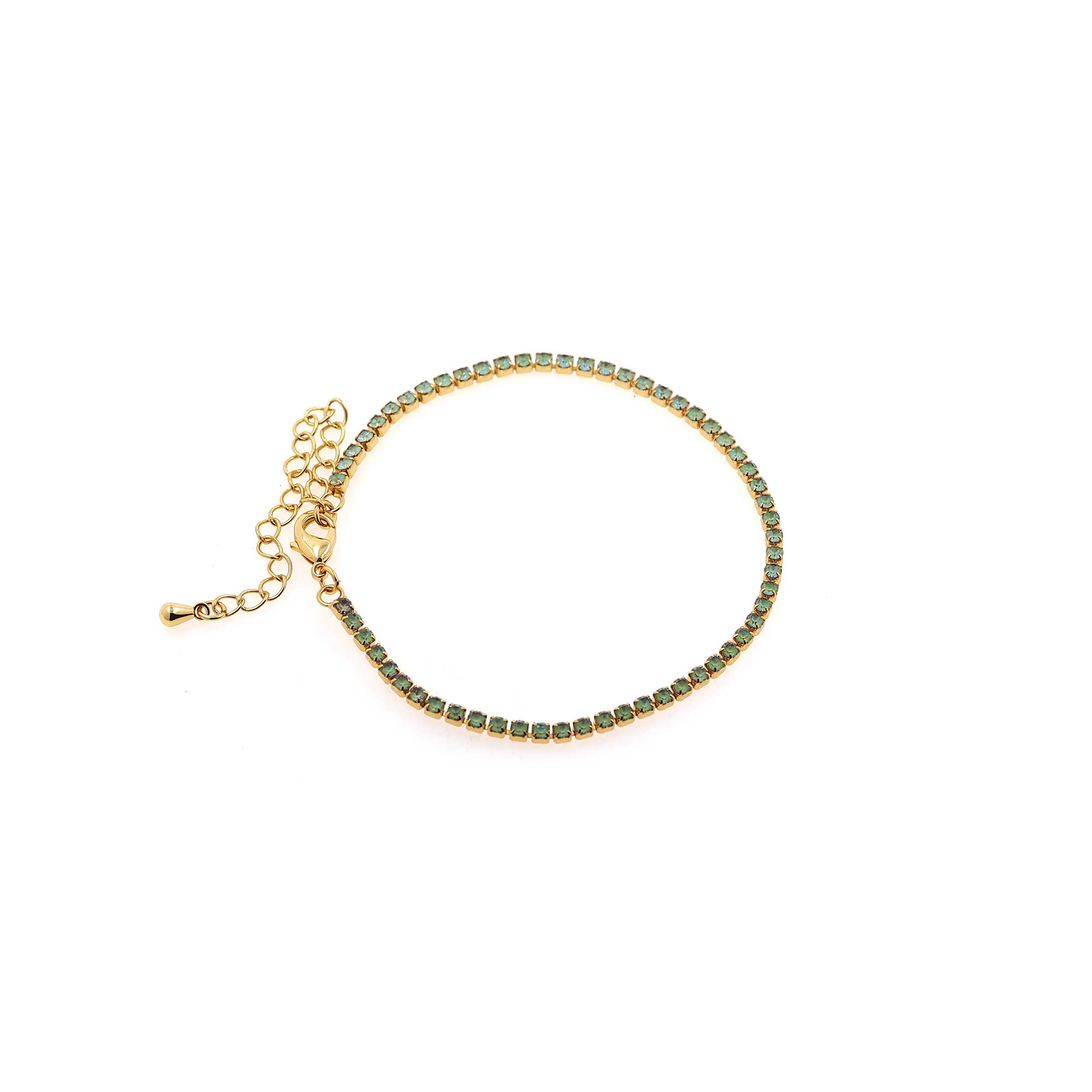 18K Gold Filled Zirconia Bracelet,Everyday Bracelet,Tennis Bracelet,Adjustable Bracelet,Ladies Bracelet,Gift For Her
