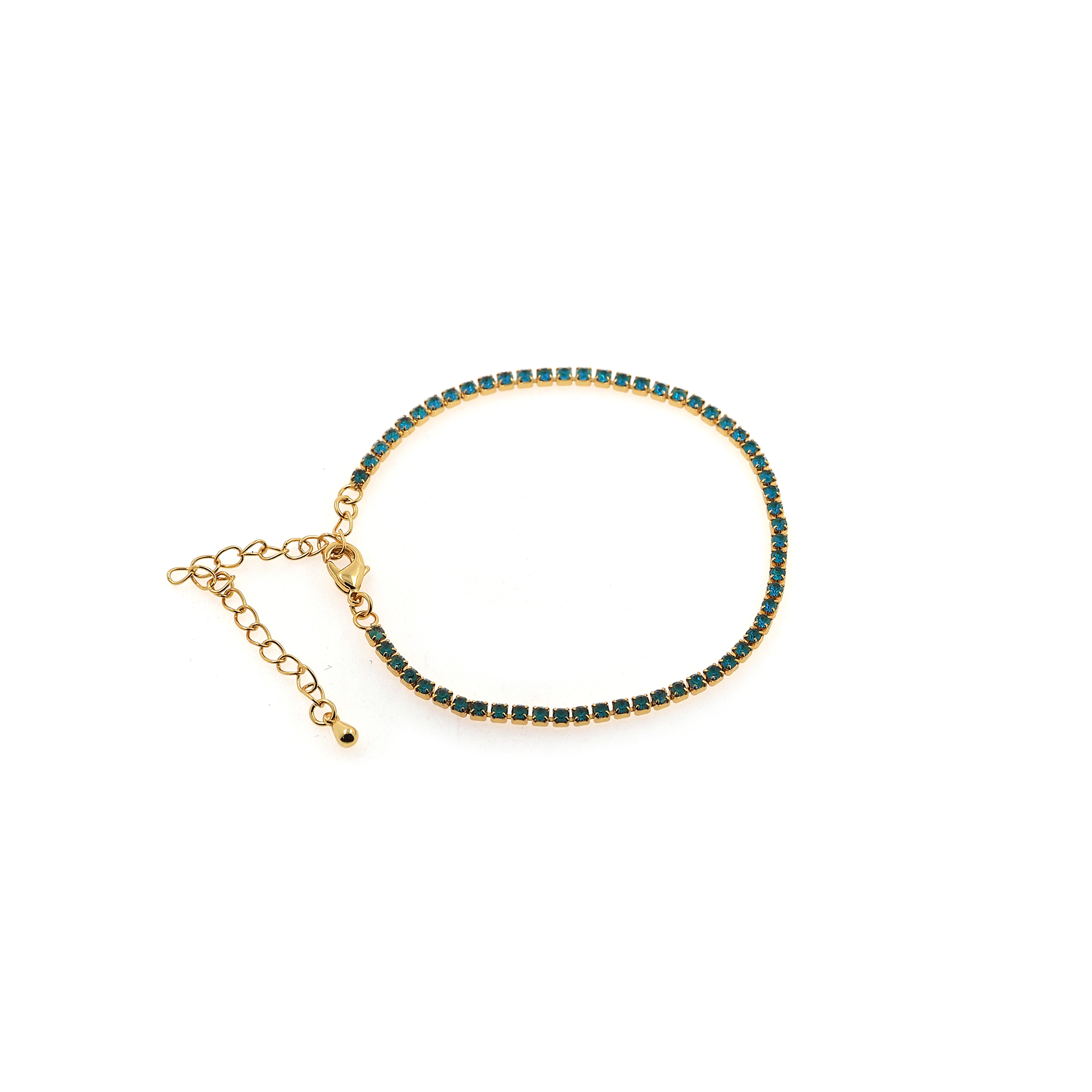 18K Gold Filled Zirconia Bracelet,Everyday Bracelet,Tennis Bracelet,Adjustable Bracelet,Ladies Bracelet,Gift For Her