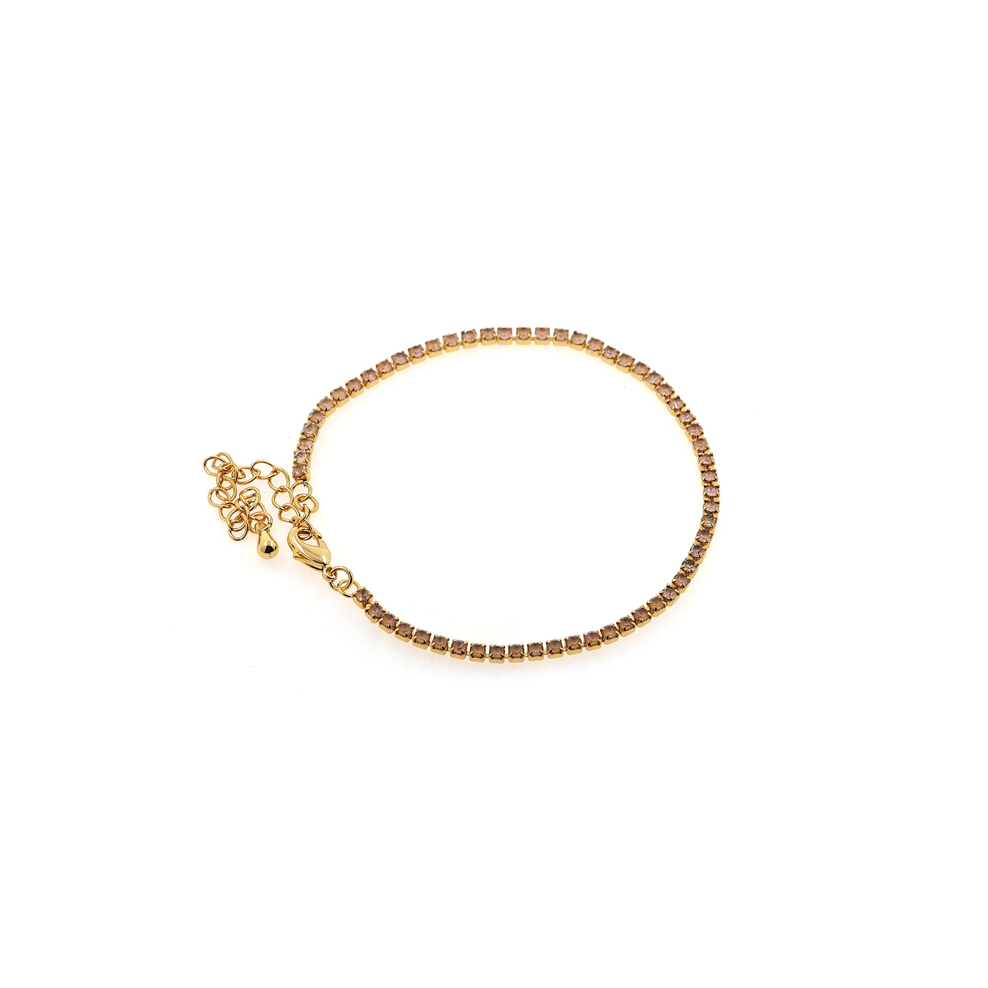18K Gold Filled Zirconia Bracelet,Everyday Bracelet,Tennis Bracelet,Adjustable Bracelet,Ladies Bracelet,Gift For Her