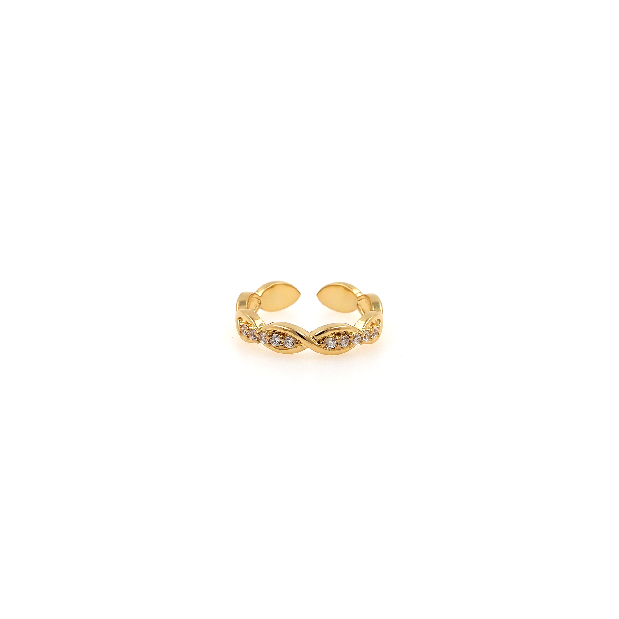 18K Gold Filled Minimalist Rings,Zirconia Ring,Adjustable Ring,Dainty Ring,Open Ring