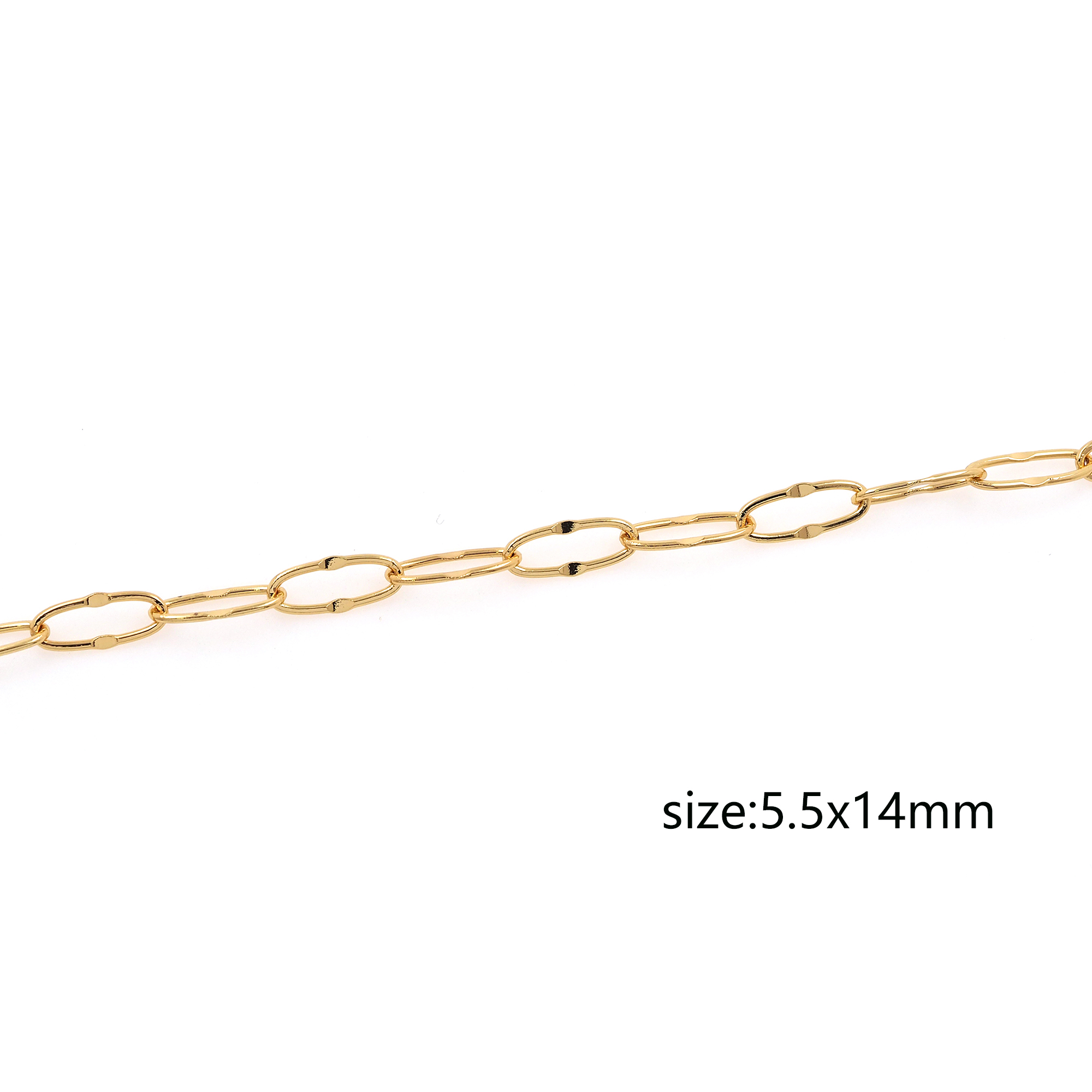 18K Gold Filled Cable Chain Necklace,Dainty Thin Link Chain,Gold Oval Chain Necklace for Women DIY Jewelry Making Supply