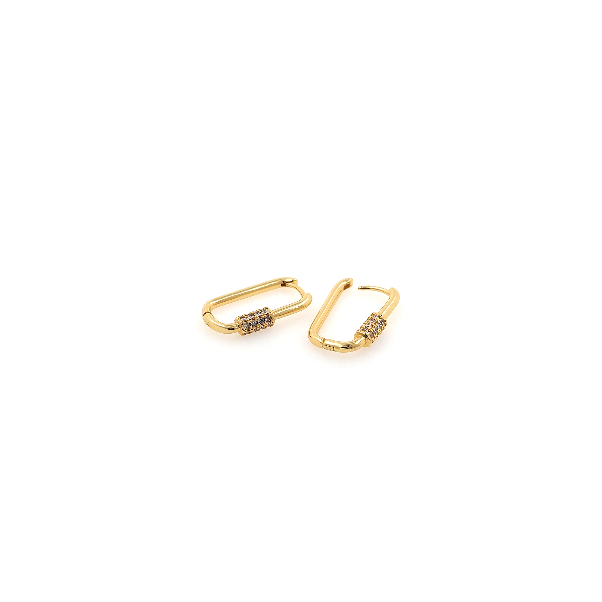 18K Gold Filled U Shaped Hoops Earrings,Dainty Hoops,Gold Huggies Hoop Earrings,Minimalist Earrings