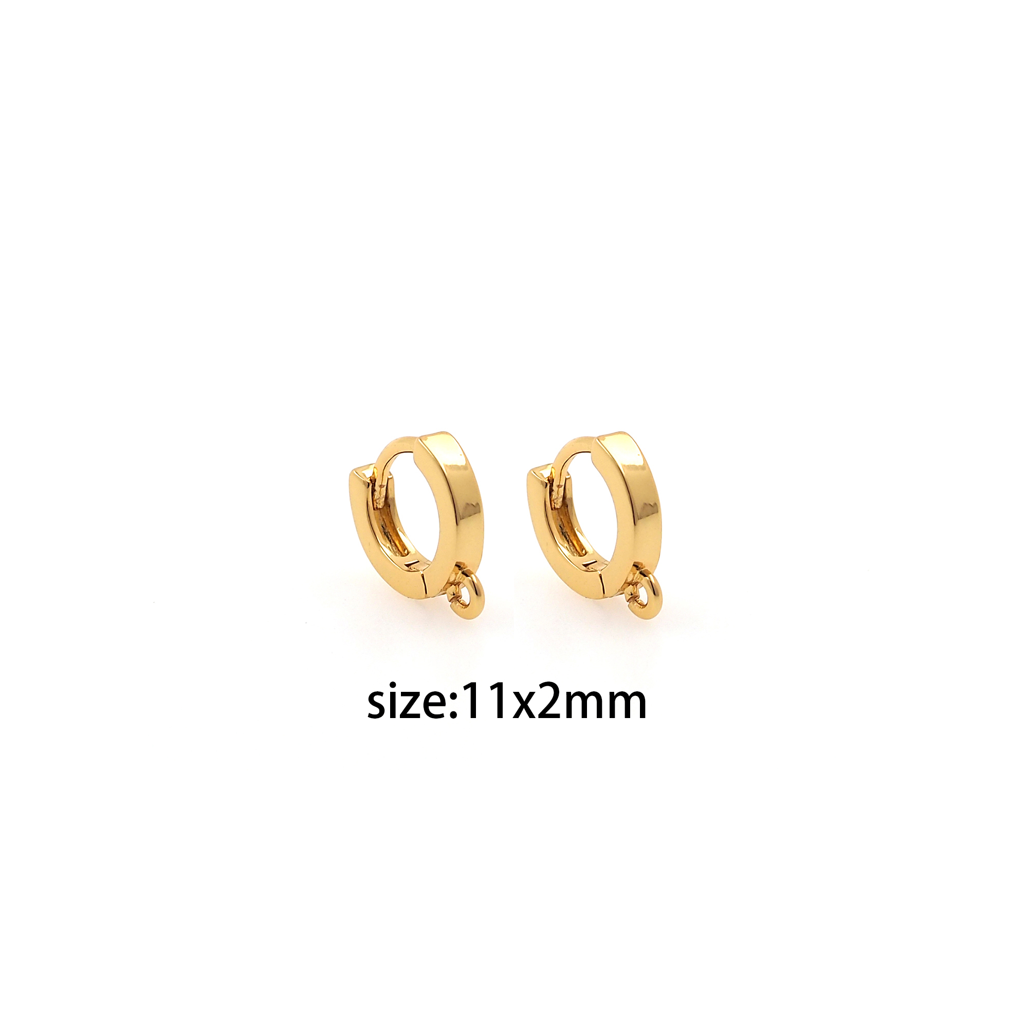 18K Gold Filled Minimalist Hoop Earrings,Dainty Earrings,Gold Hoops,Dainty Hoops Huggie,DIY Jewelry Making Supply