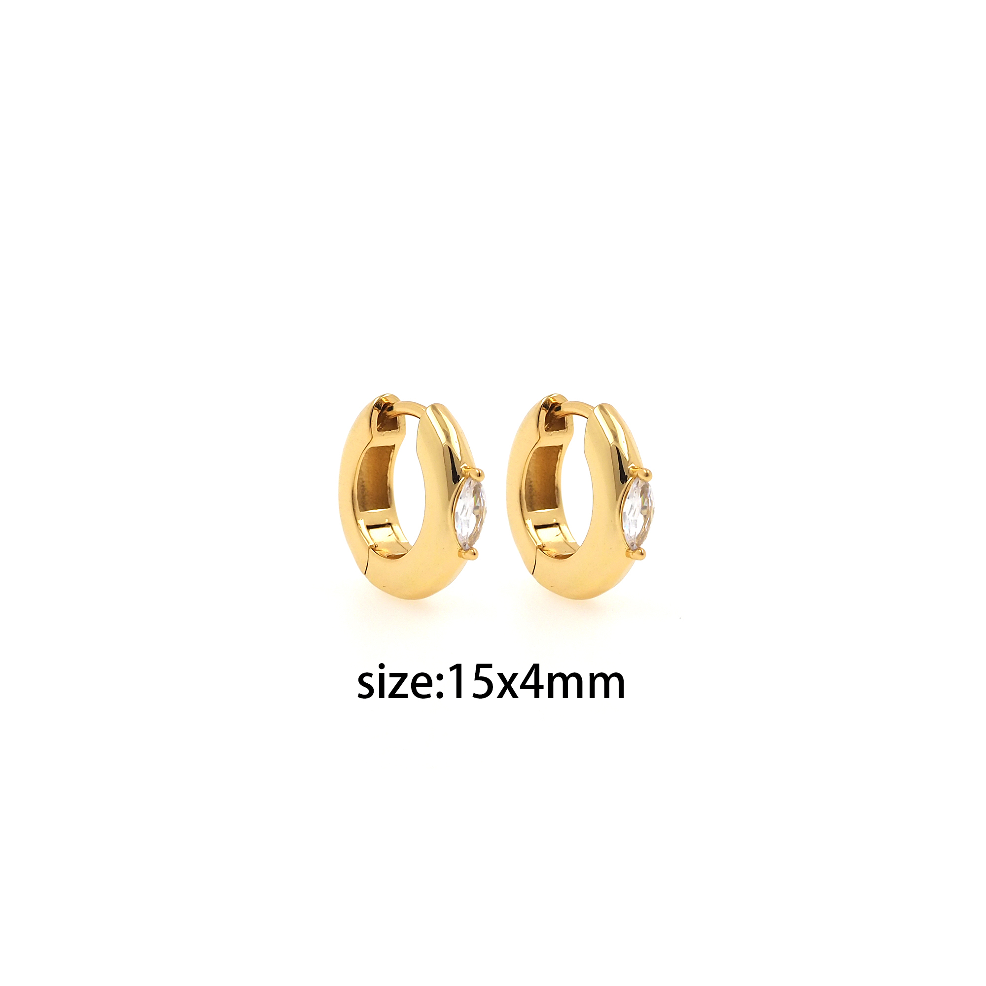 18K Gold Filled Round Hoop Earrings,Dainty Zirconia Earrings,Gold Hoops,Dainty CZ Hoops Huggie