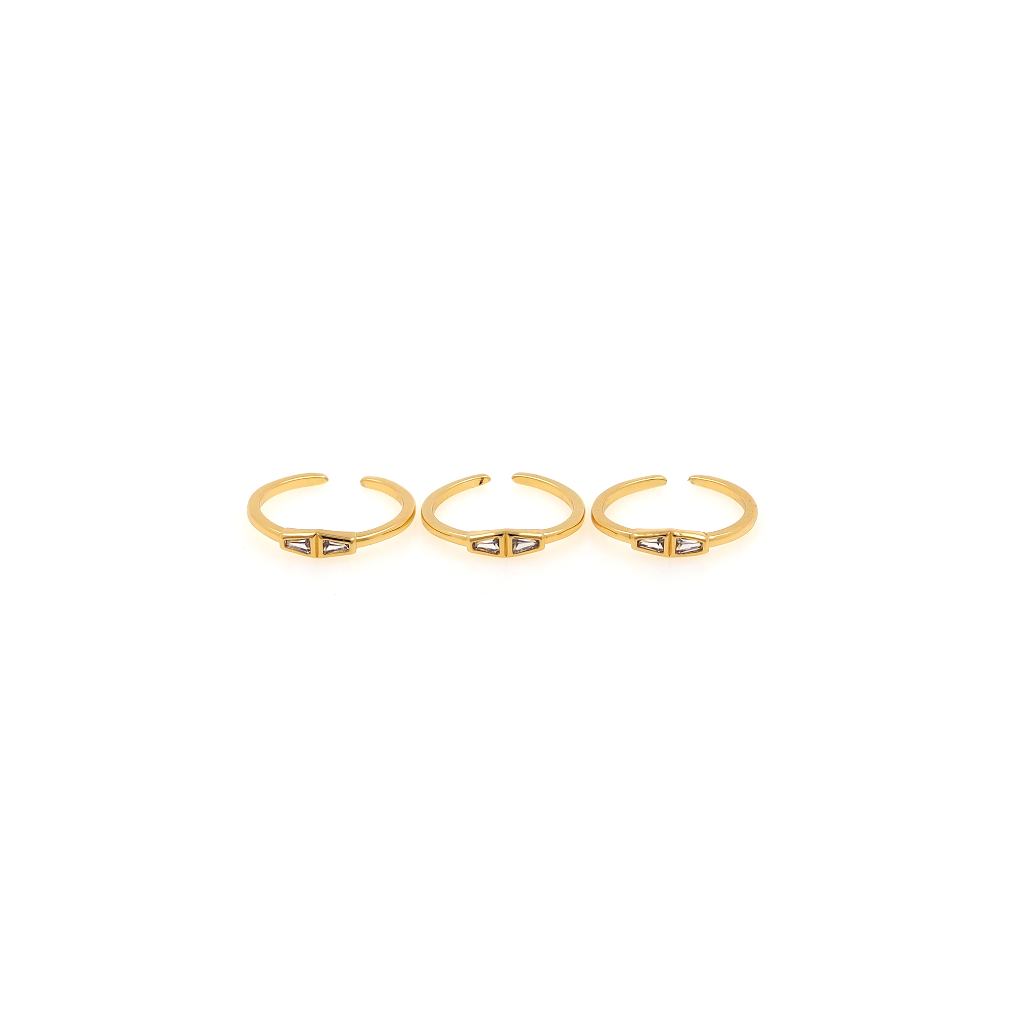 18K Gold Filled Thin CZ Ring,Minimalist Ring,Dainty Zirconia Ring,Open Ring,Adjustable Ring