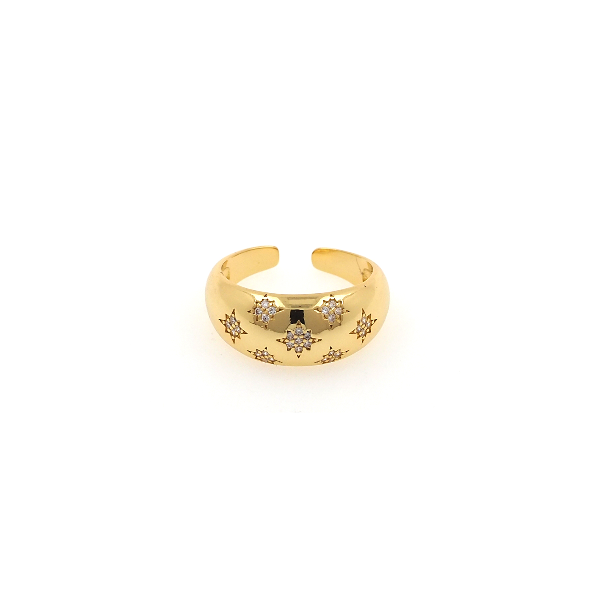 18K Gold Filled North Star Rings,Dainty Rings,Adjustable Ring,Minimalist Ring,Open Ring,Gift for Her