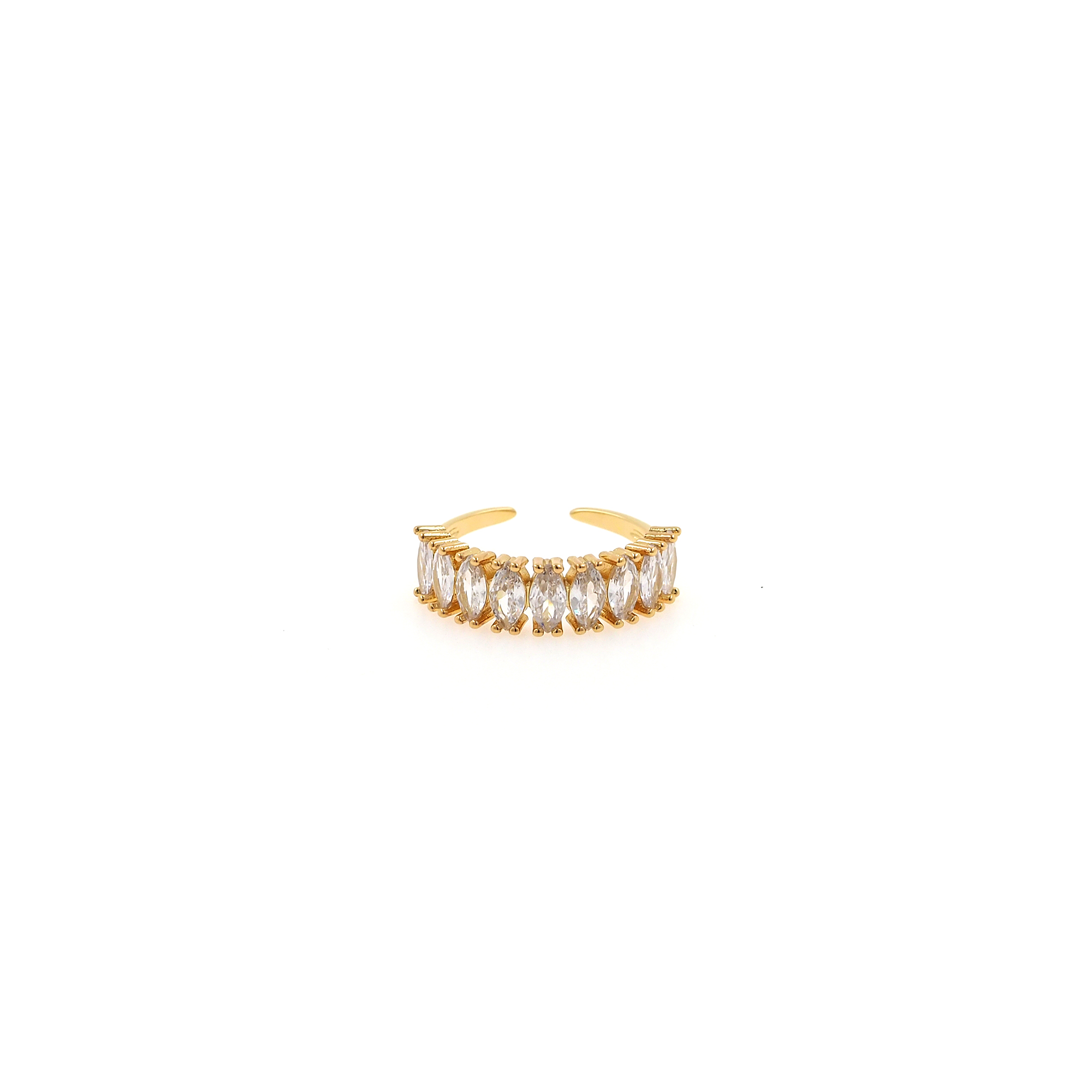 18K Gold Filled CZ Rings,Minimalist Rings,Zirconia Ring,Adjustable Ring,Dainty Ring,Open Ring