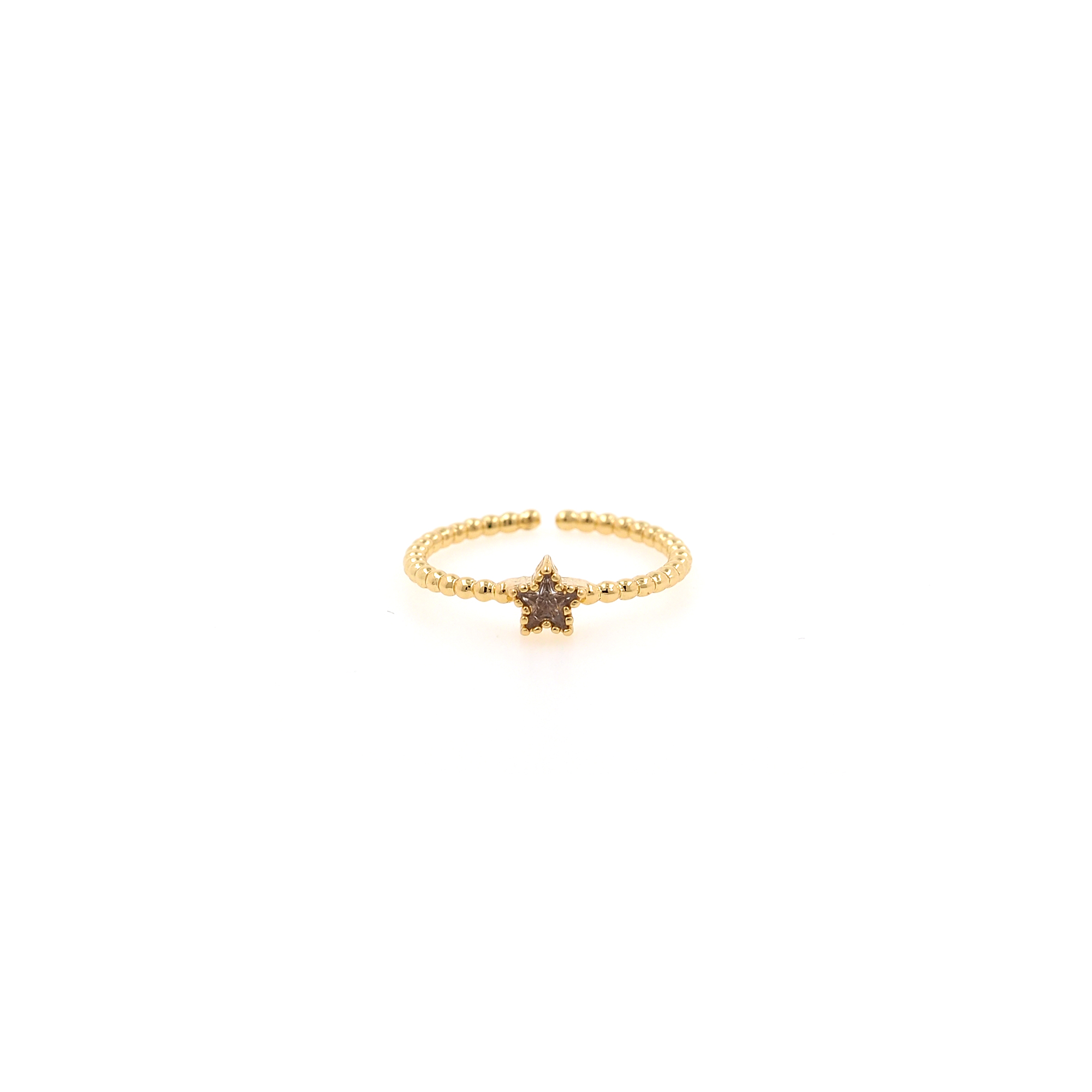 18K Gold Filled Star Rings,CZ Rings,Adjustable Ring,Minimalist Ring,Open Ring