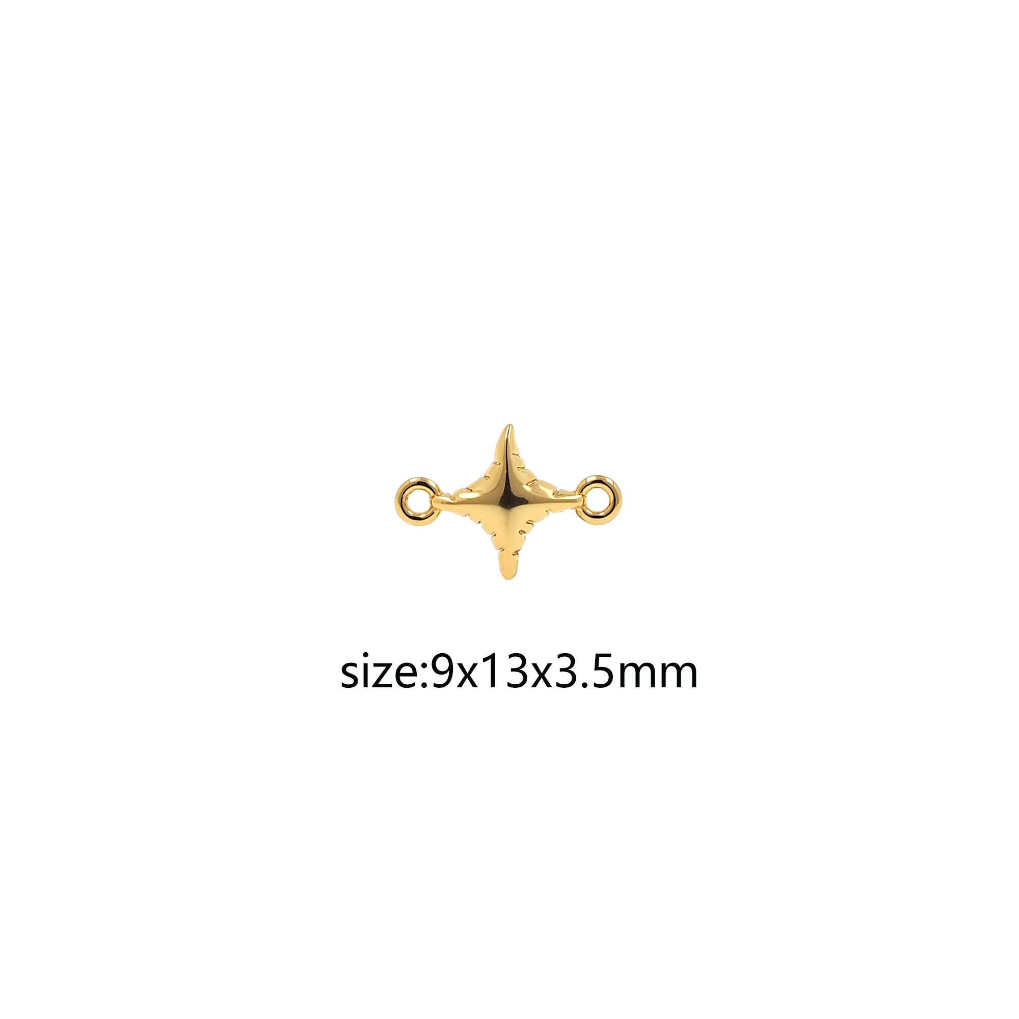 18K Gold Filled Star Connector,Celestial Charm,Star Necklace Bracelet for DIY Jewelry Making Supply