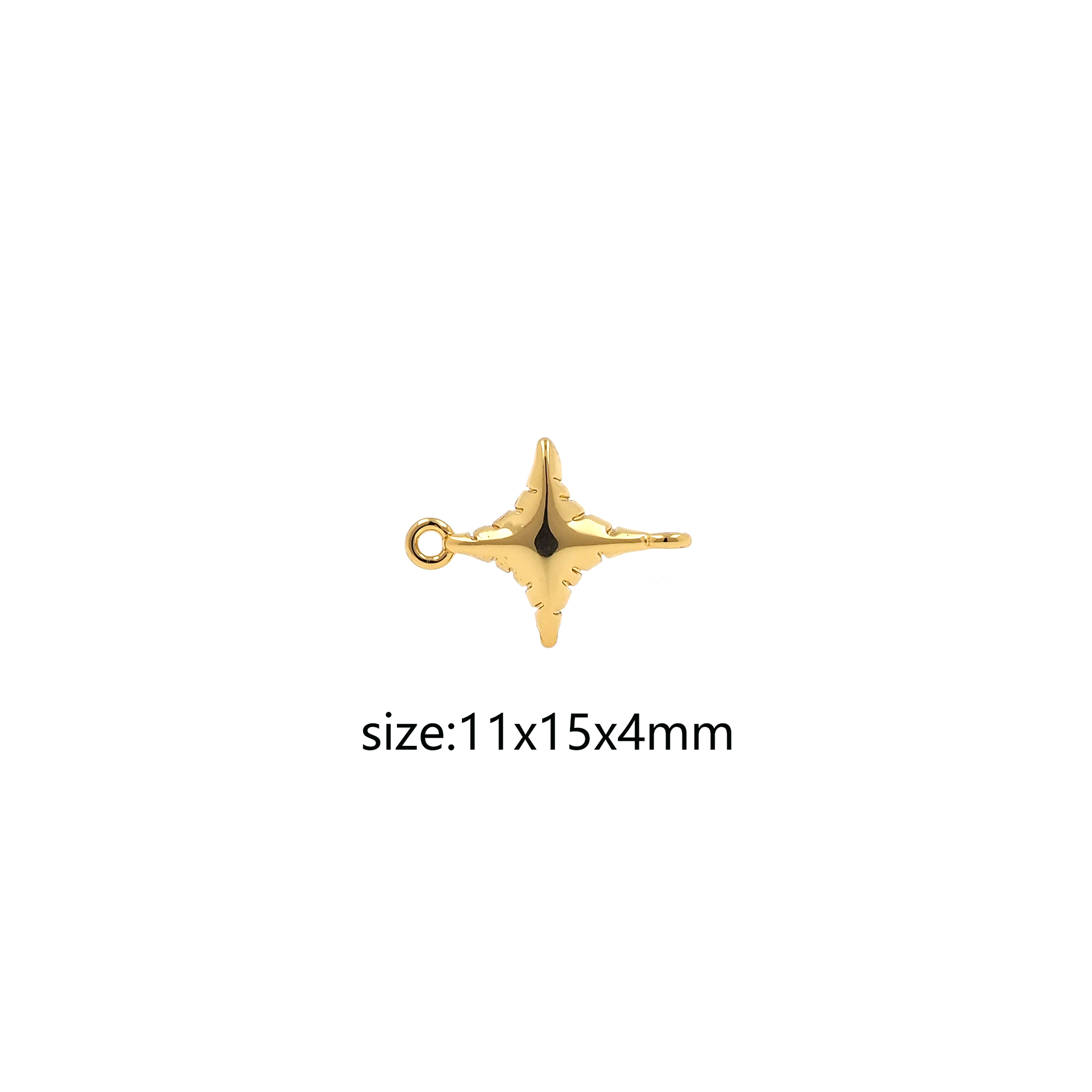 18K Gold Filled Star Connector,Celestial Charm,Star Necklace Bracelet for DIY Jewelry Making Supply