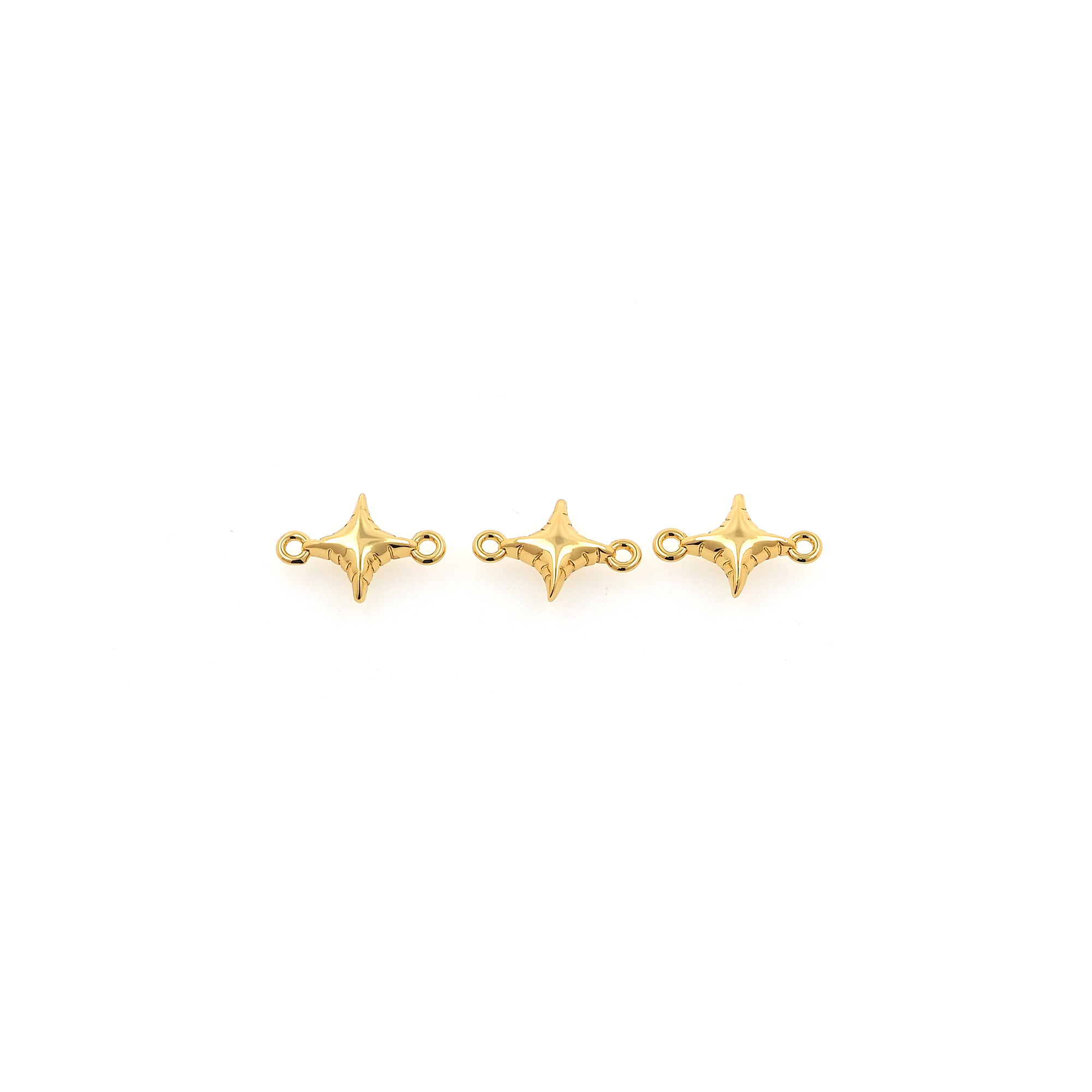 18K Gold Filled Star Connector,Celestial Charm,Star Necklace Bracelet for DIY Jewelry Making Supply