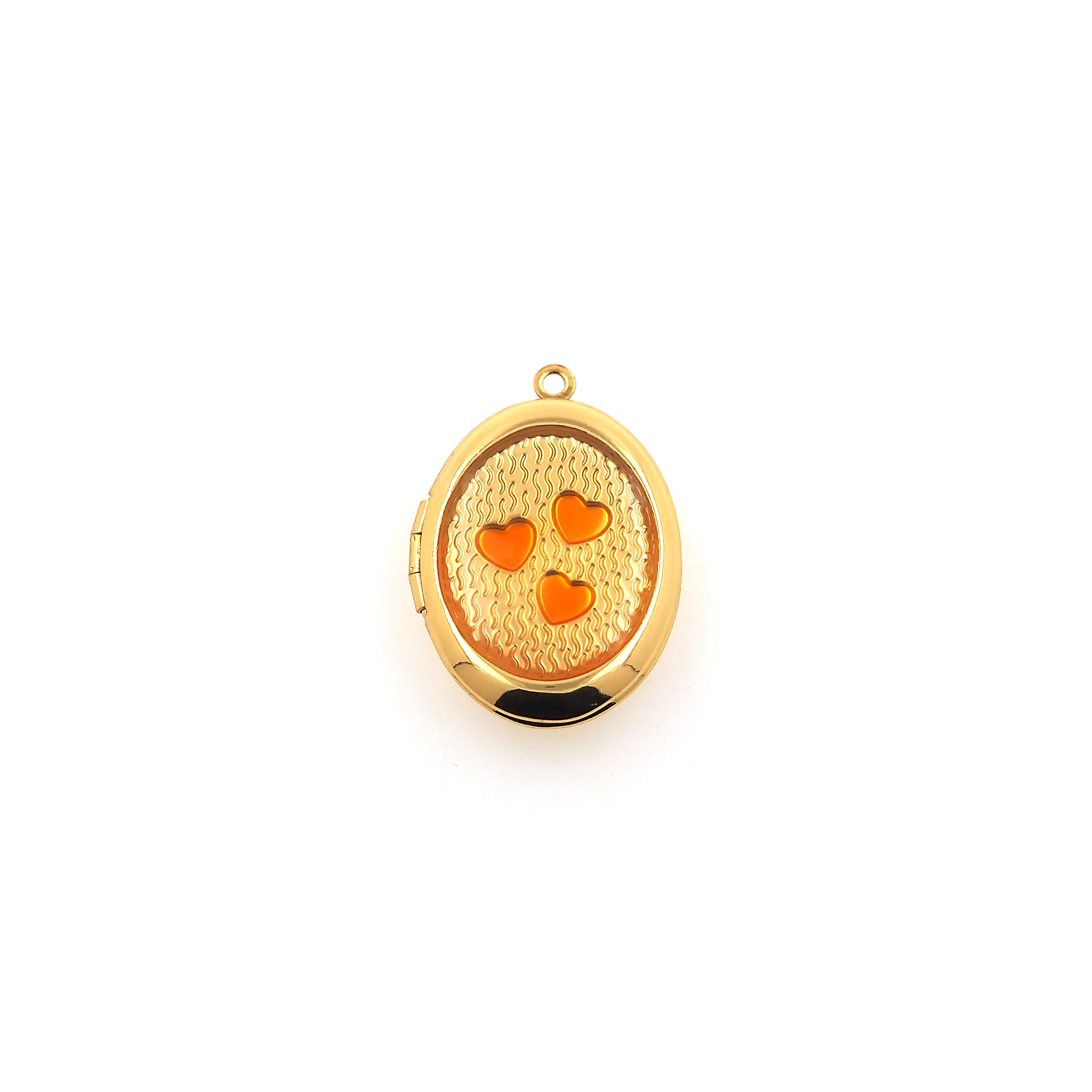 18K Gold Filled Heart Pendant,Dainty Heart Charm Earrings Necklace for DIY Jewelry Making Supply