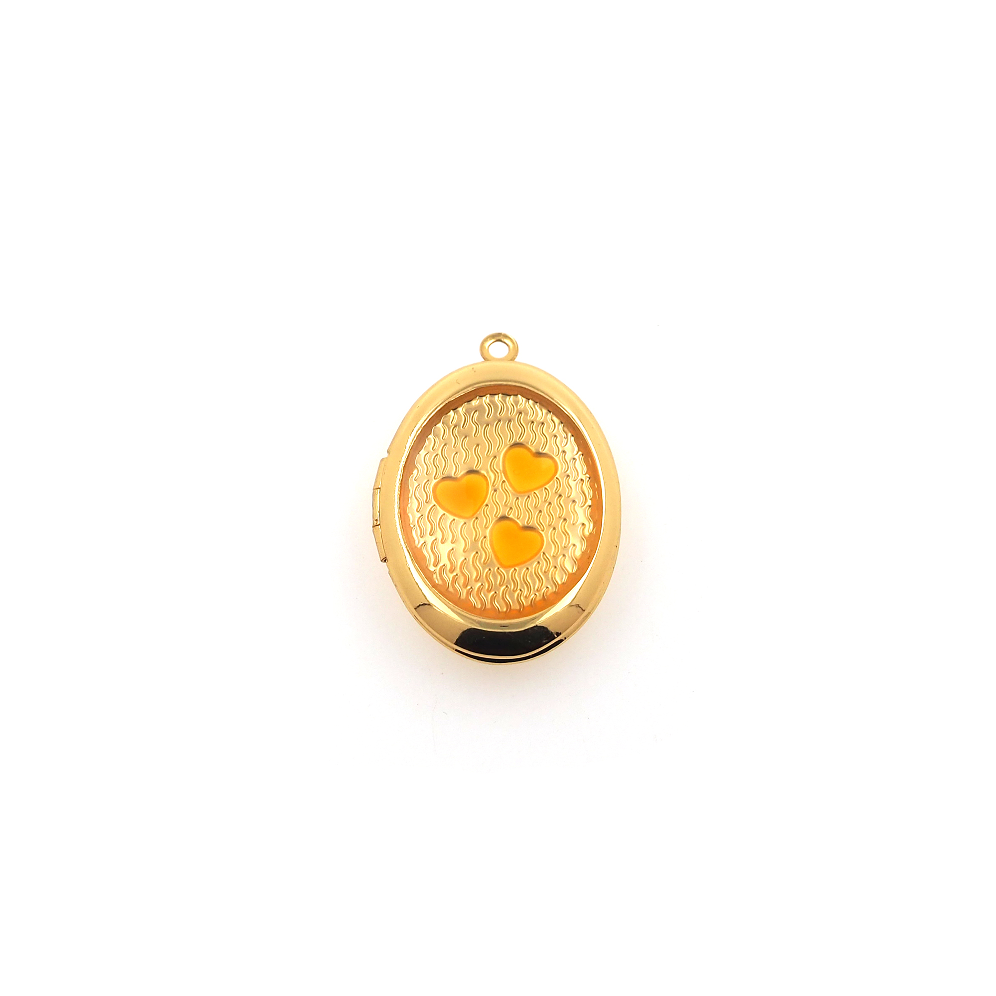 18K Gold Filled Heart Pendant,Dainty Heart Charm Earrings Necklace for DIY Jewelry Making Supply