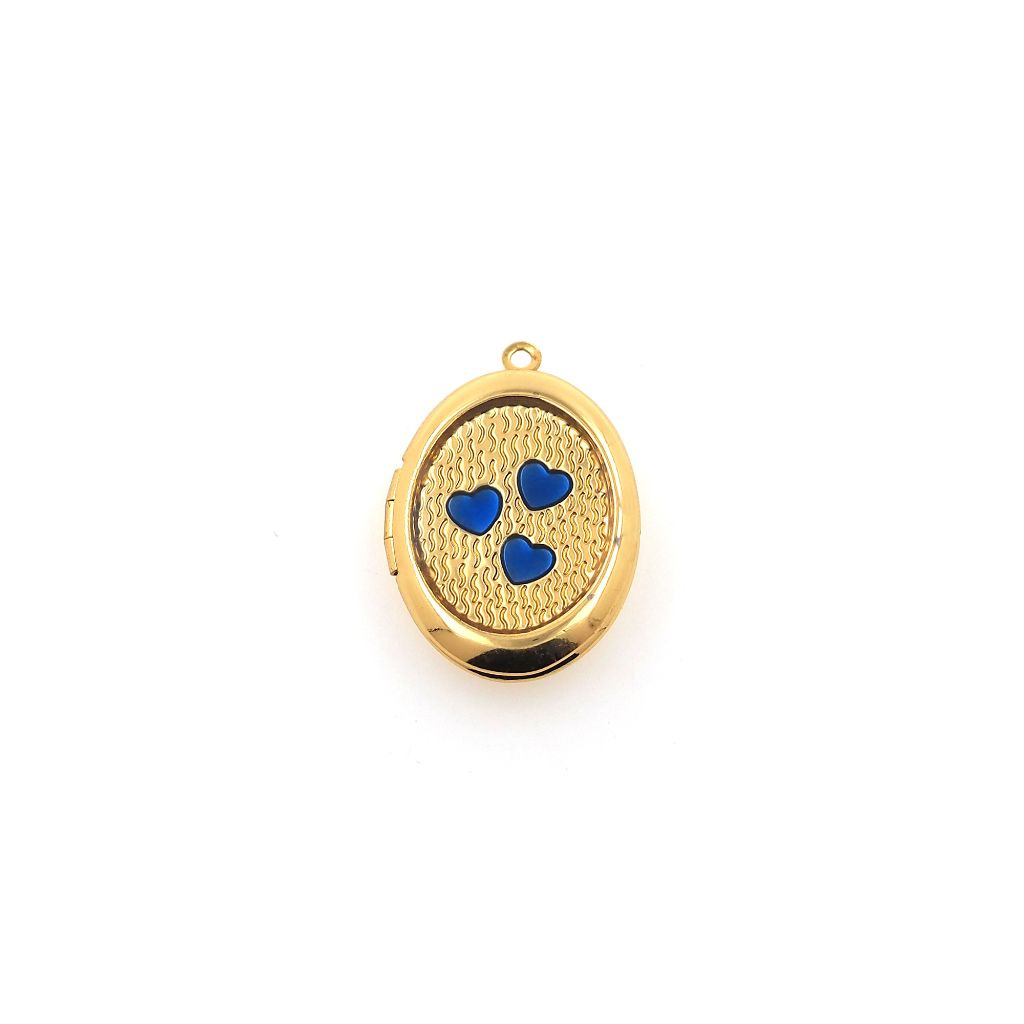 18K Gold Filled Heart Pendant,Dainty Heart Charm Earrings Necklace for DIY Jewelry Making Supply