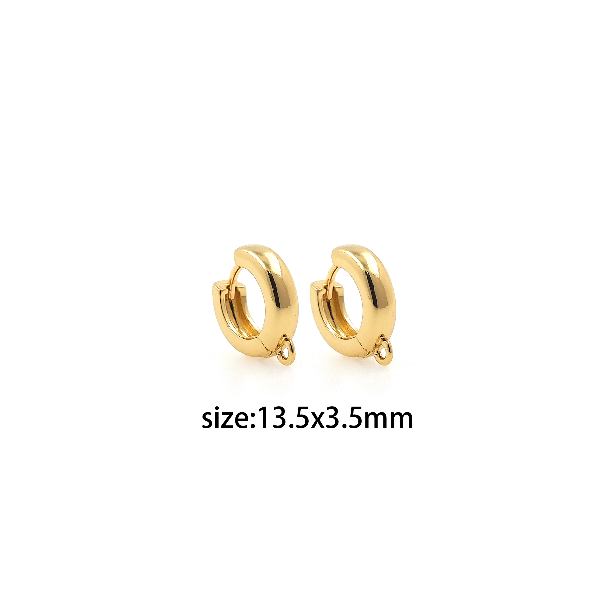 18K Gold Filled Minimalist Hoop Earrings,Dainty Earrings,Gold Hoops,Dainty Hoops Huggie,DIY Jewelry Making Supply