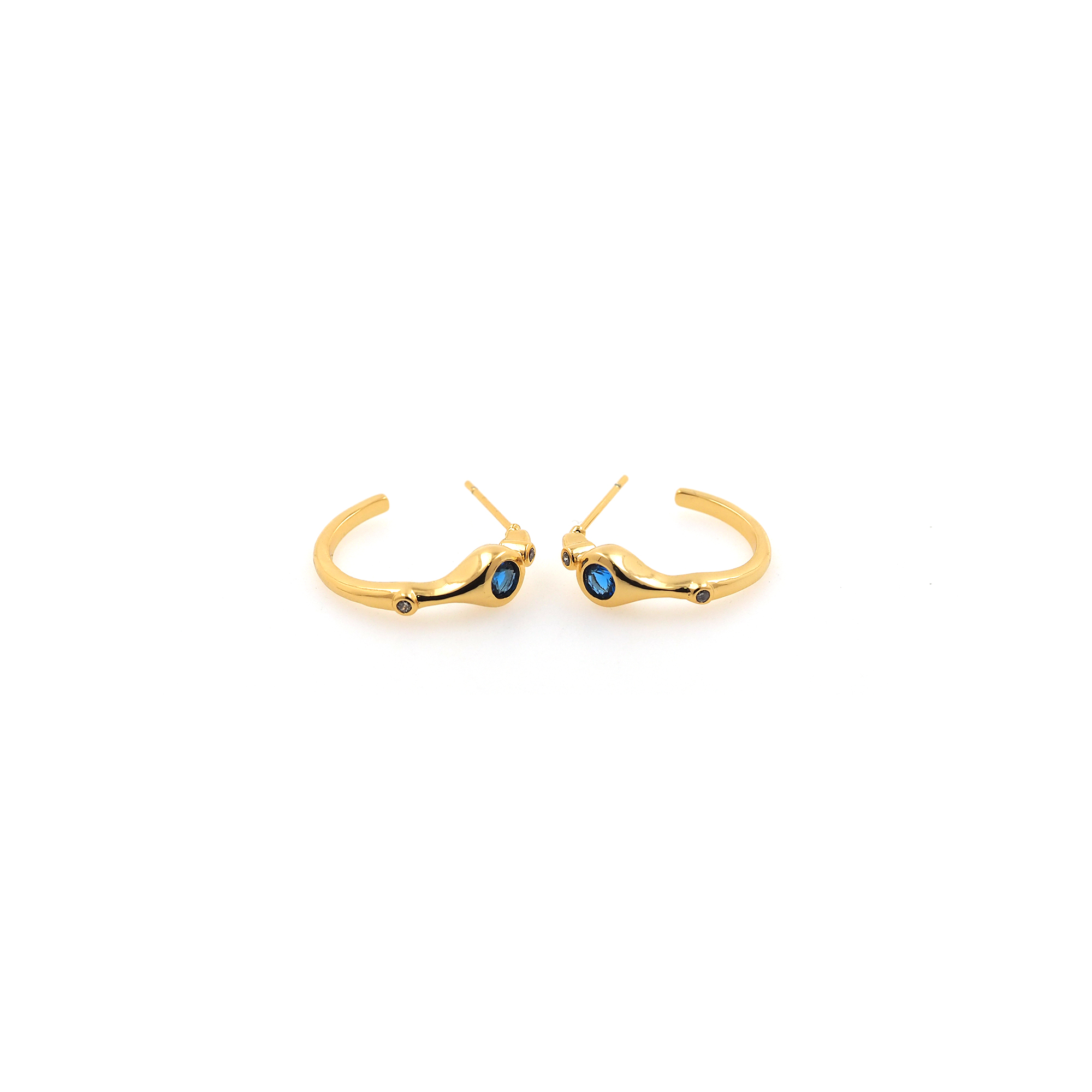 18K Gold Filled Round Hoop Earrings,Dainty Zirconia Earrings,Gold Hoops,Dainty CZ Hoops Huggie