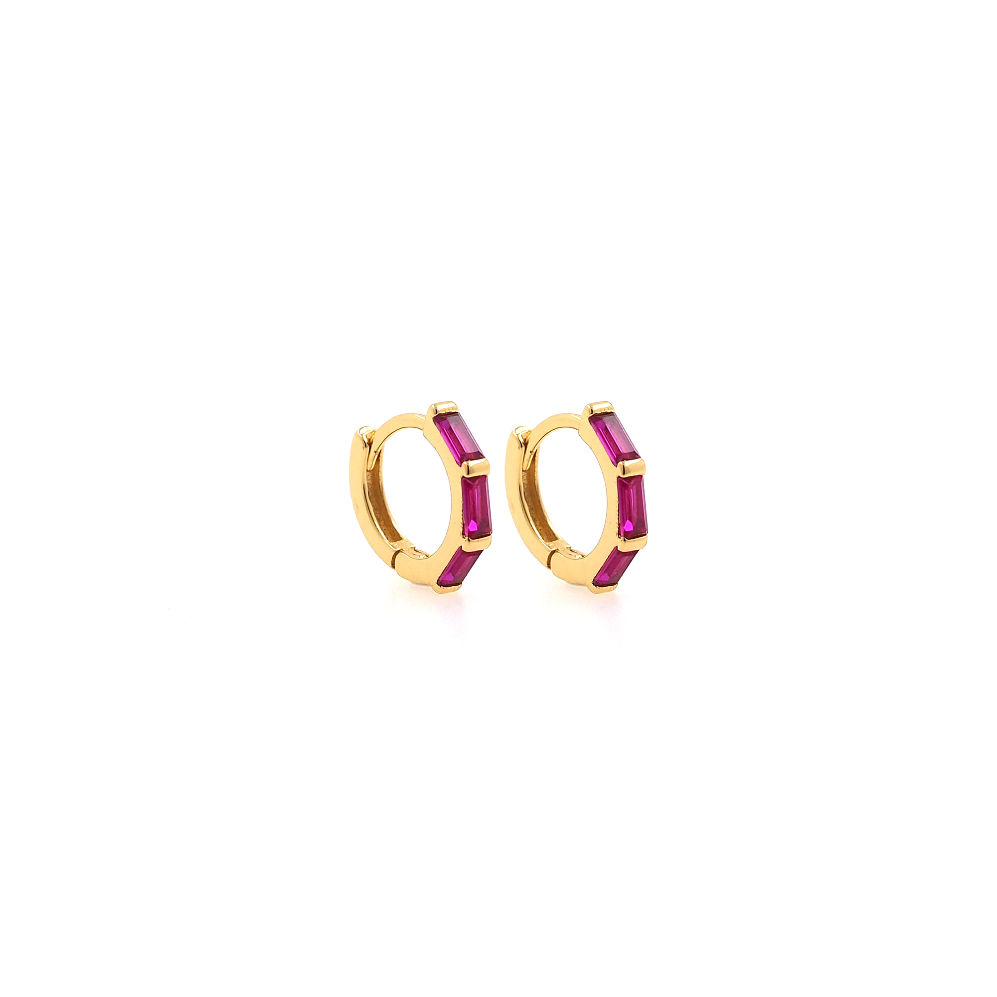18K Gold Filled CZ Hoop Earrings,Dainty Zirconia Earrings,Gold Hoops,Dainty CZ Hoops Huggie