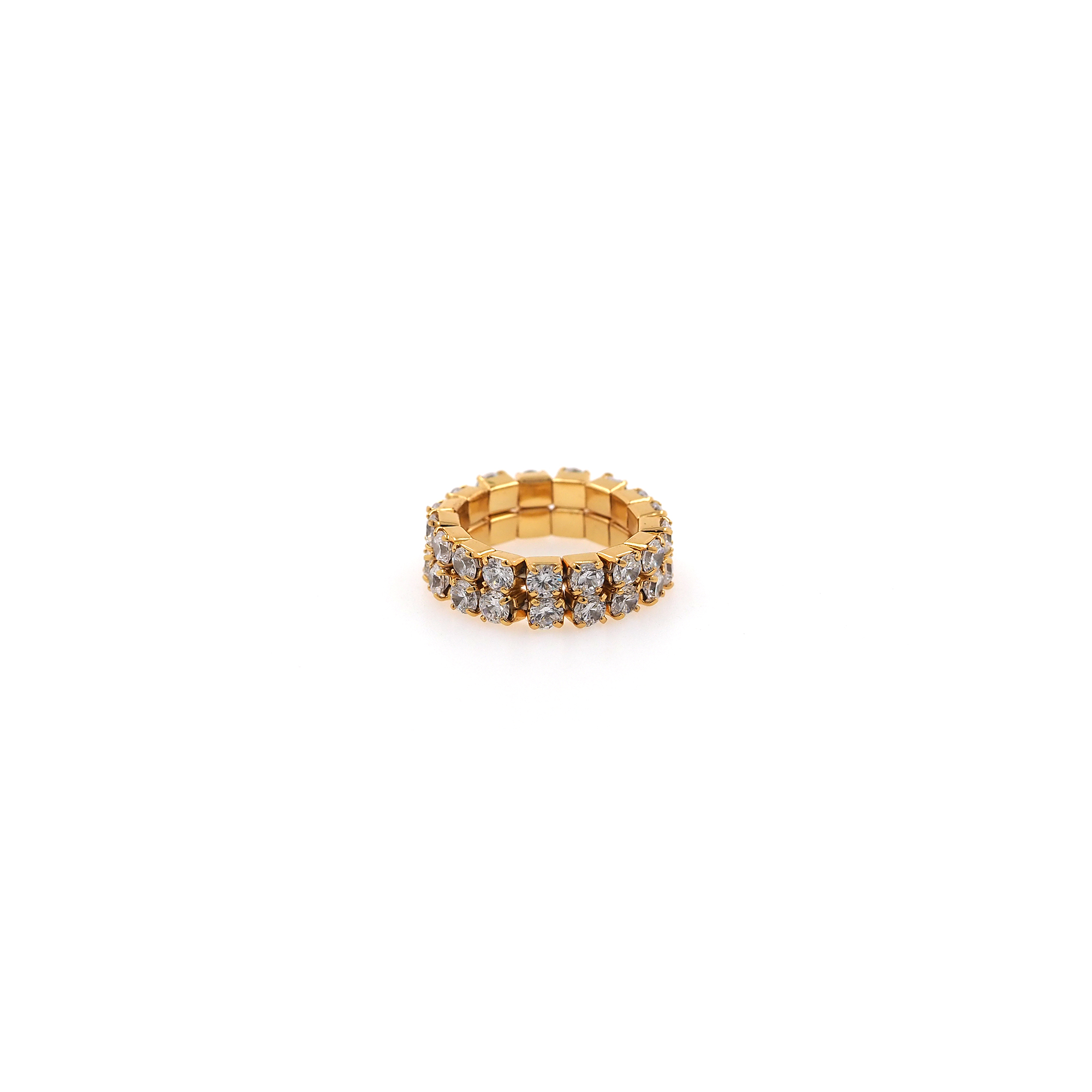 18K Gold Filled Thin CZ Ring,Minimalist Ring,Dainty Zirconia Ring,Open Ring,Adjustable Ring