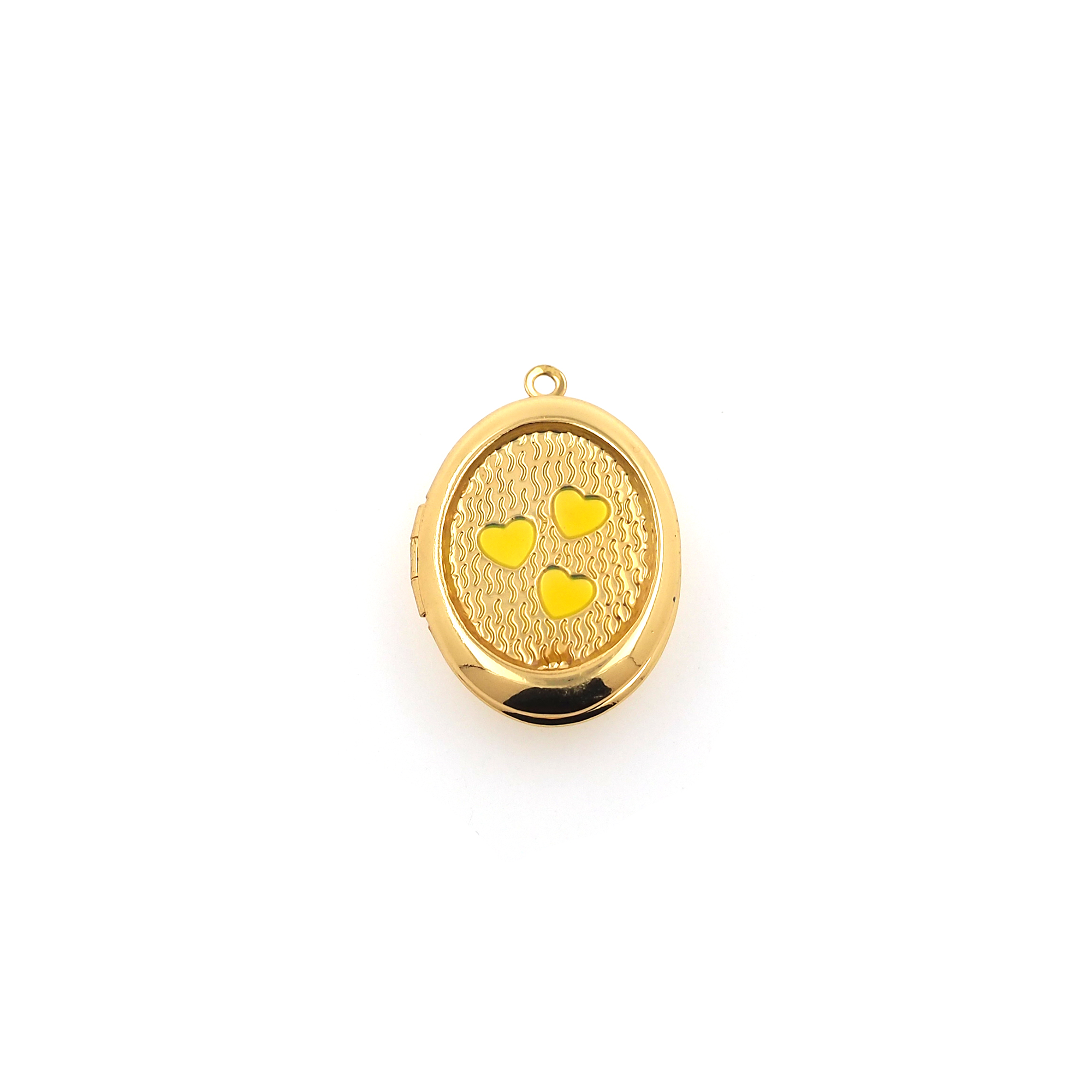 18K Gold Filled Heart Pendant,Dainty Heart Charm Earrings Necklace for DIY Jewelry Making Supply