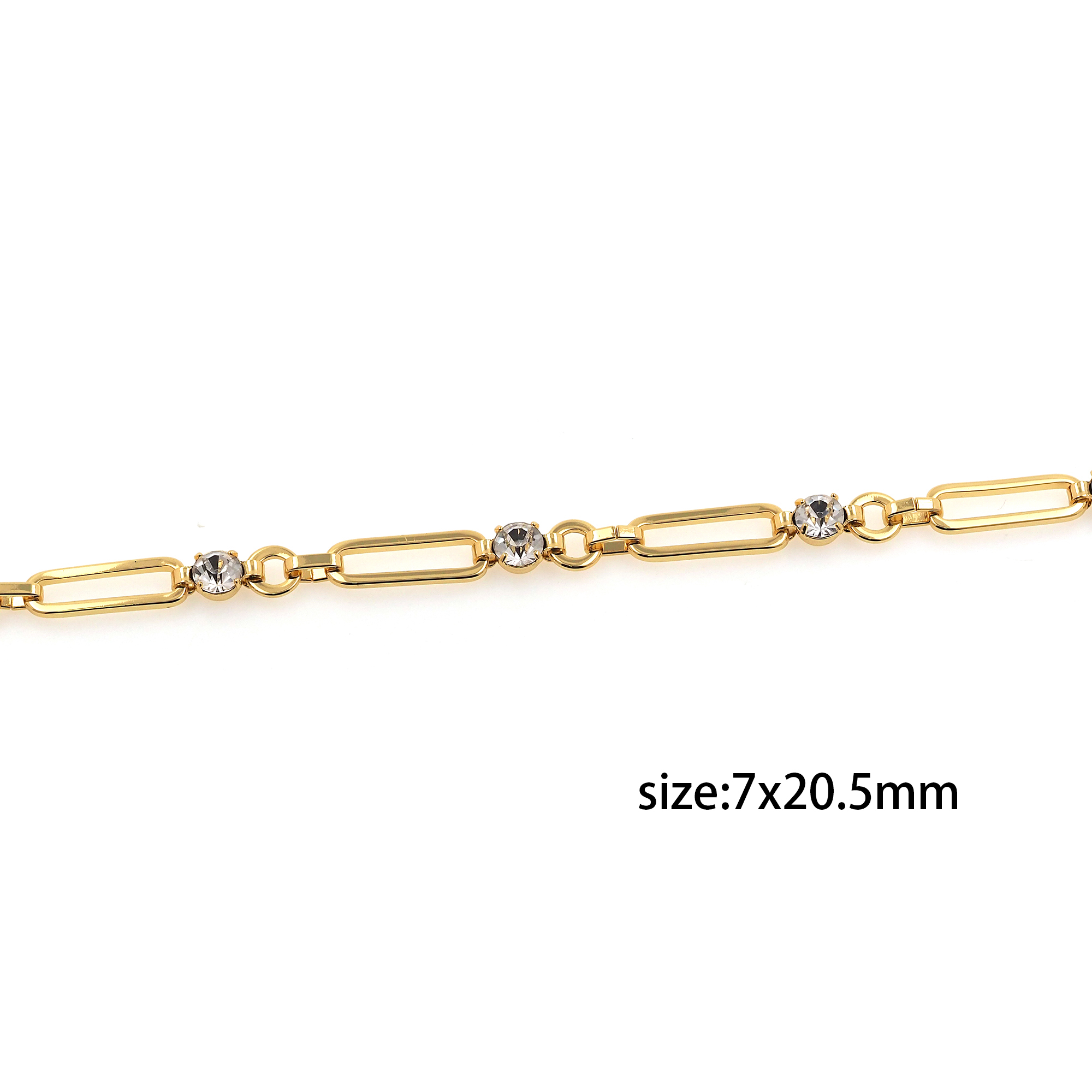 18K Gold Filled Rectangle Chain Necklace,Dainty Thin Link Chain,Gold Rectangle Chain Necklace for Women DIY Jewelry Making Supply