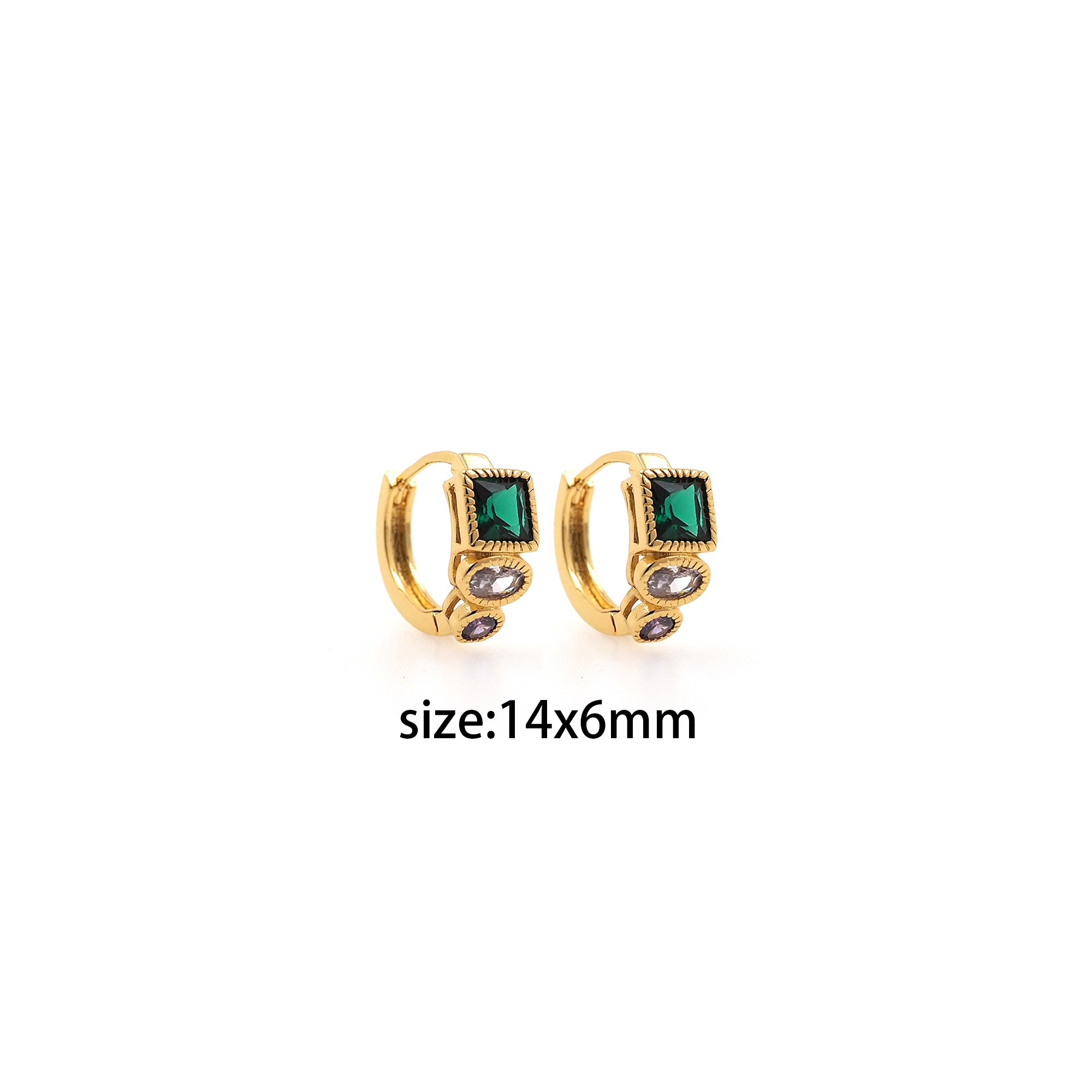 18K Gold Filled CZ Hoop Earrings,Dainty Zirconia Earrings,Gold Hoops,Dainty CZ Hoops Huggie
