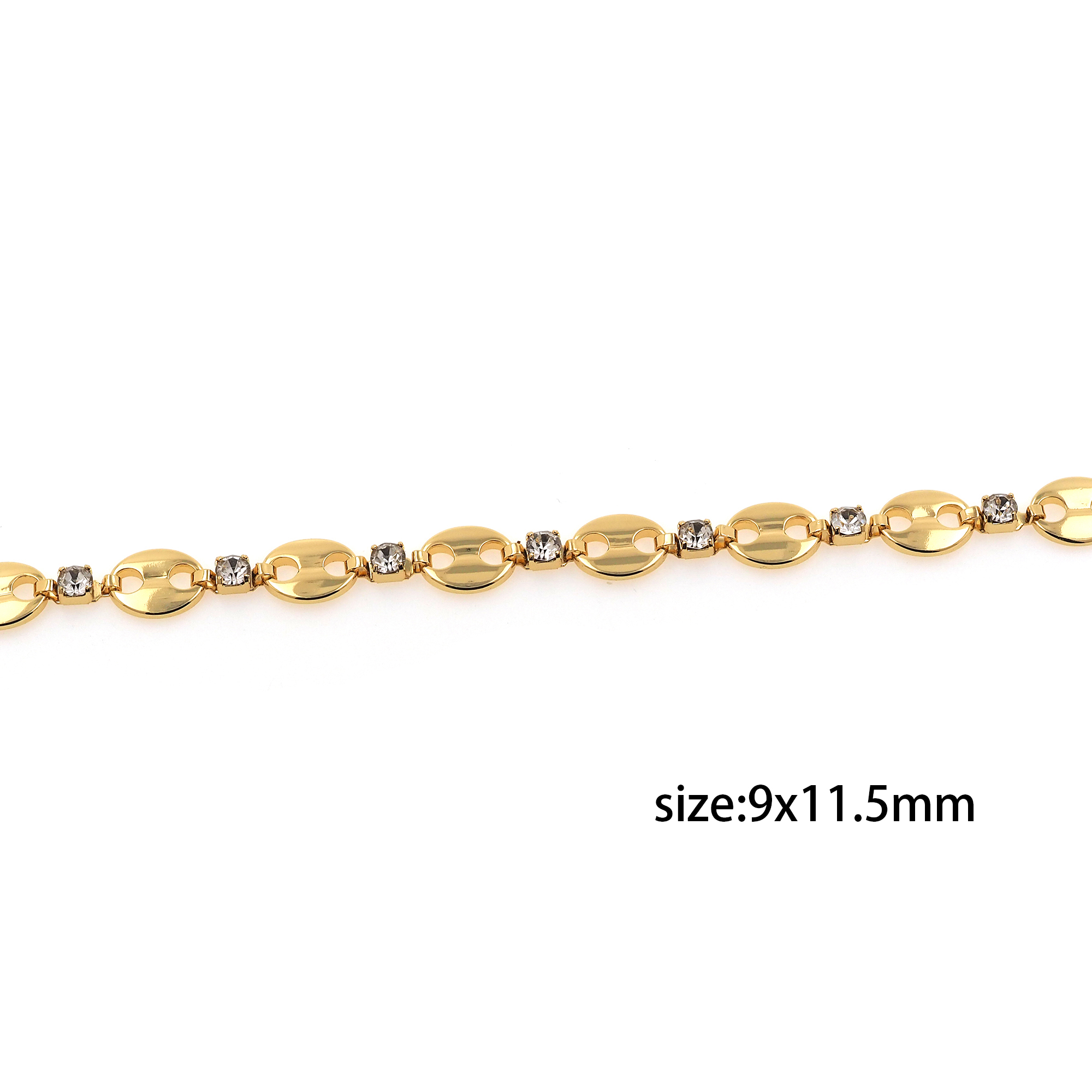 18K Gold Filled Anchor Chain Necklace,Dainty Anchor Link Chain Necklace for Women DIY Jewelry Making Supply