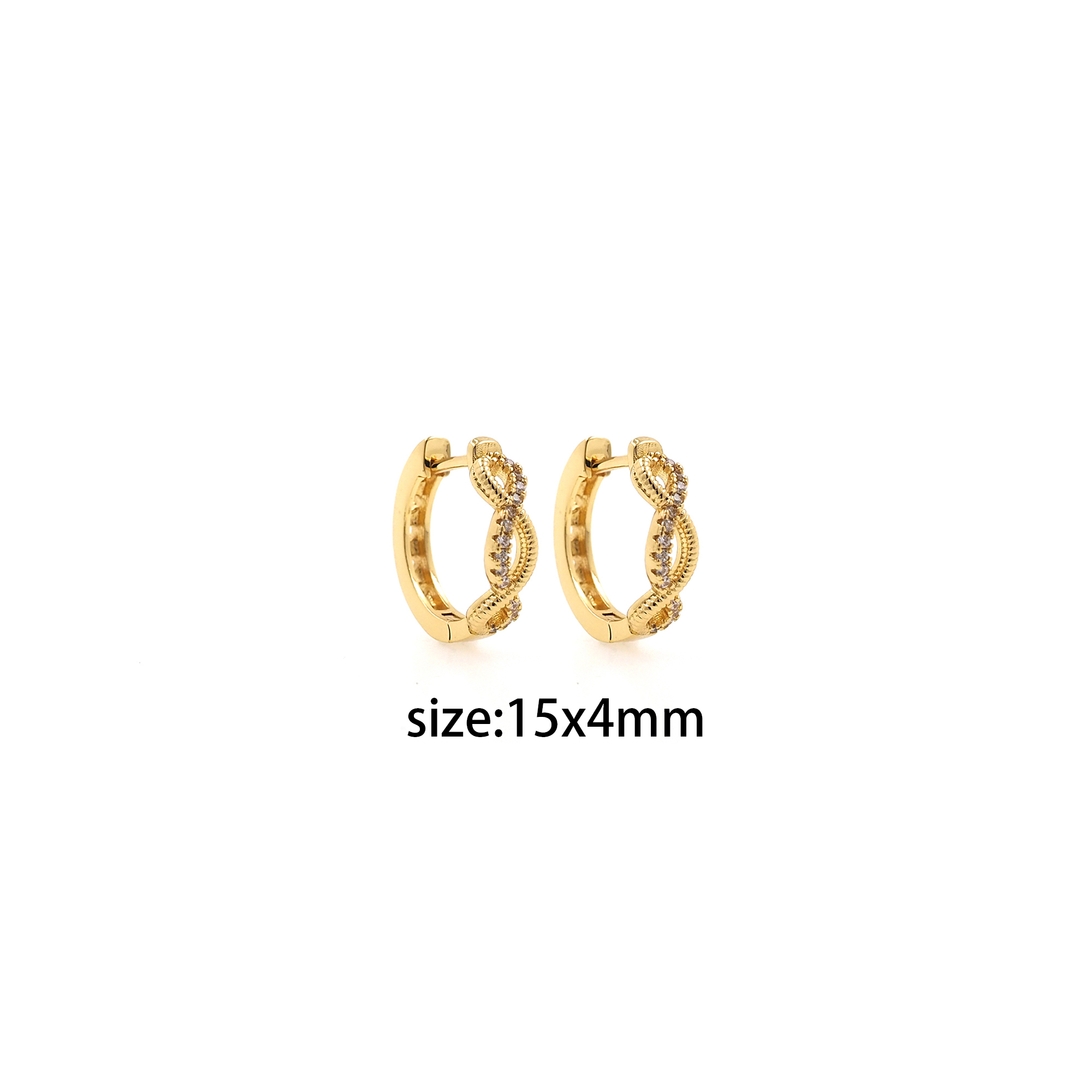 18K Gold Filled Round Hoop Earrings,Dainty Zirconia Earrings,Minimalist Hoops,Dainty CZ Hoops Huggie