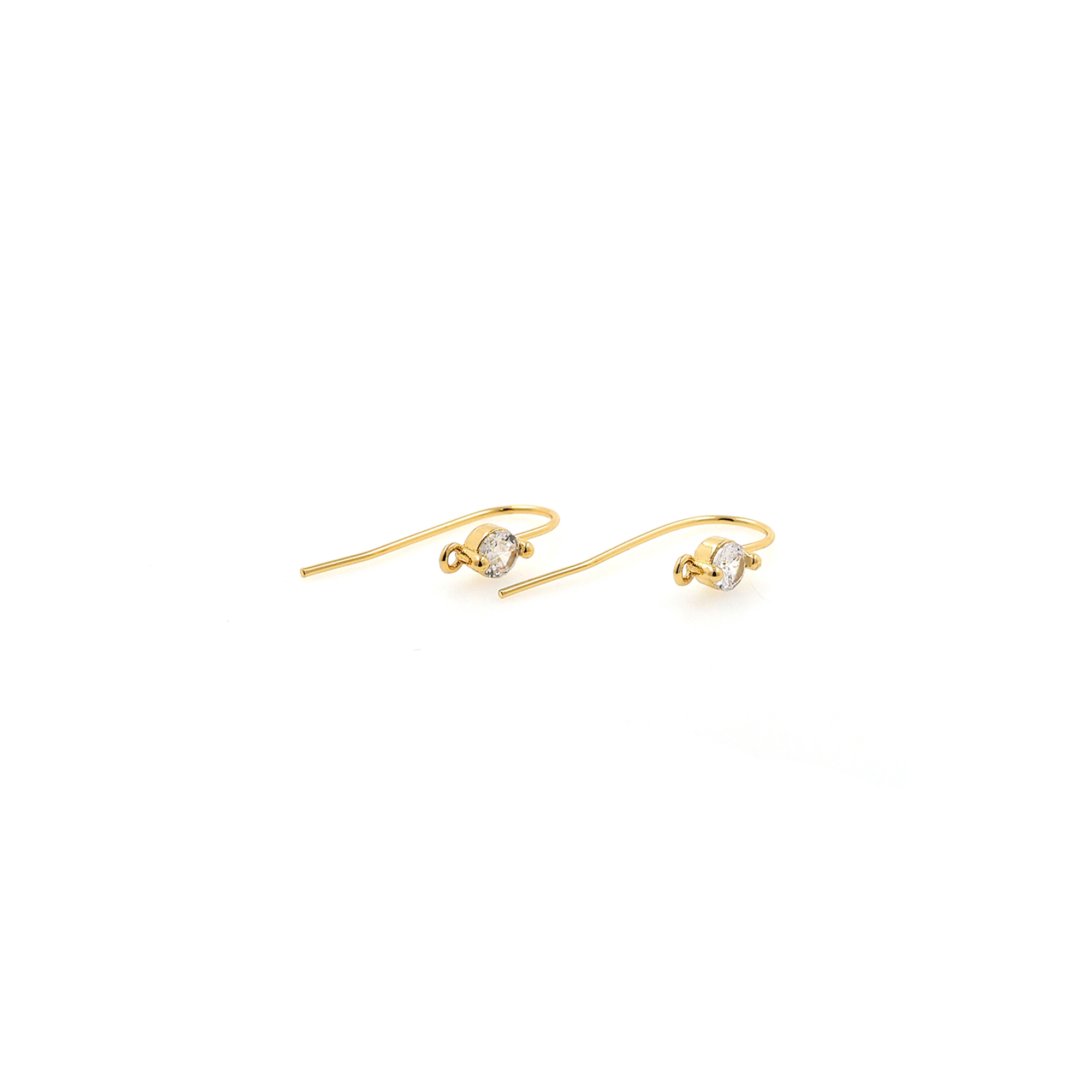 18K Gold Filled Ear Hook,Minimalist Charm Ear Hook,Simple Ear Hook,DIY Jewelry Making Supply
