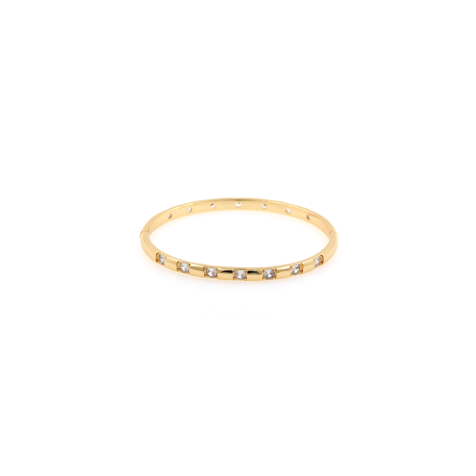 18K Gold Filled CZ Bangle,Zirconia Bracelet,Cuff Bangle Bracelet For Women,Everyday Bracelet,Gift for Her